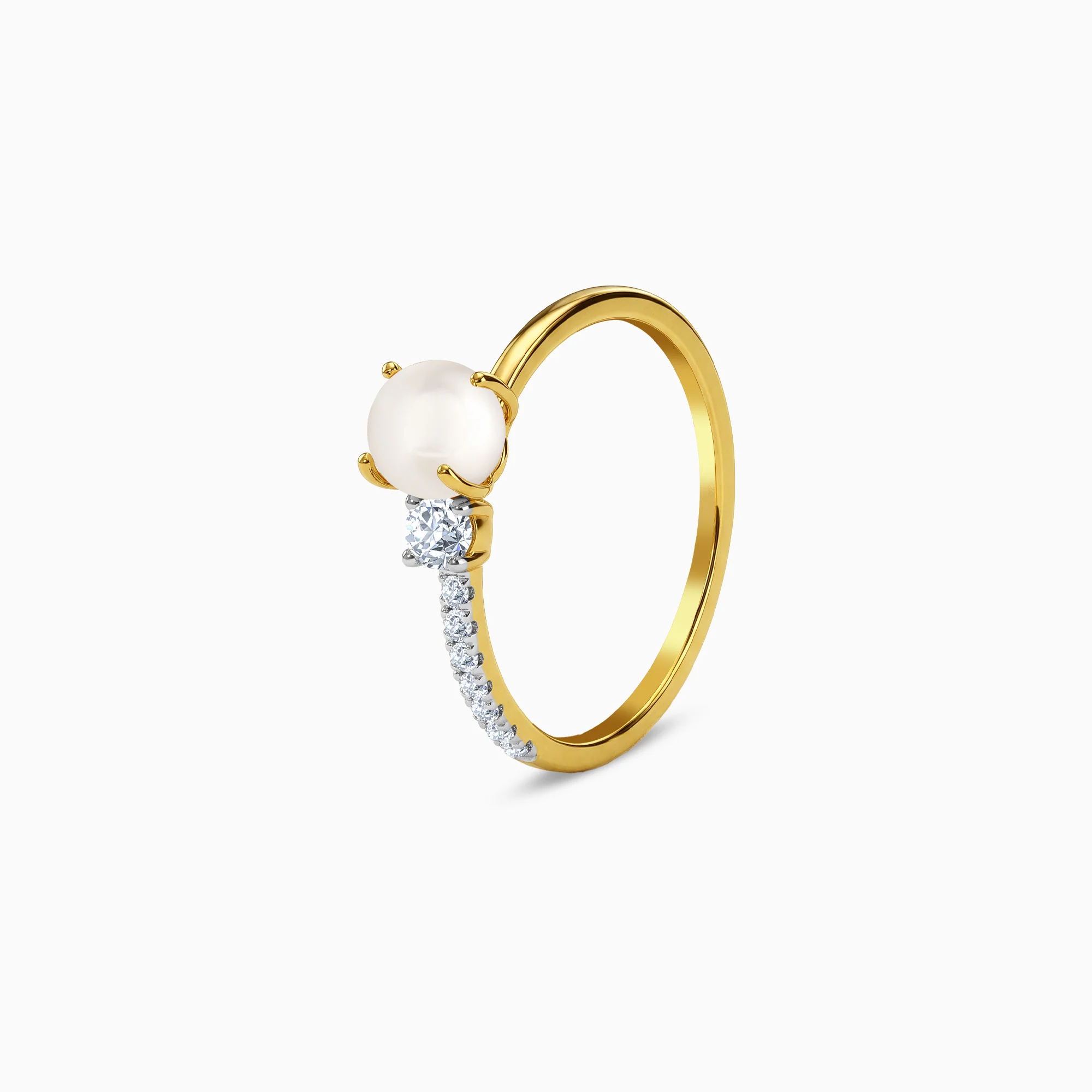 Gold Aziza Lab Grown Diamond Ring (Size 12) - Image 4