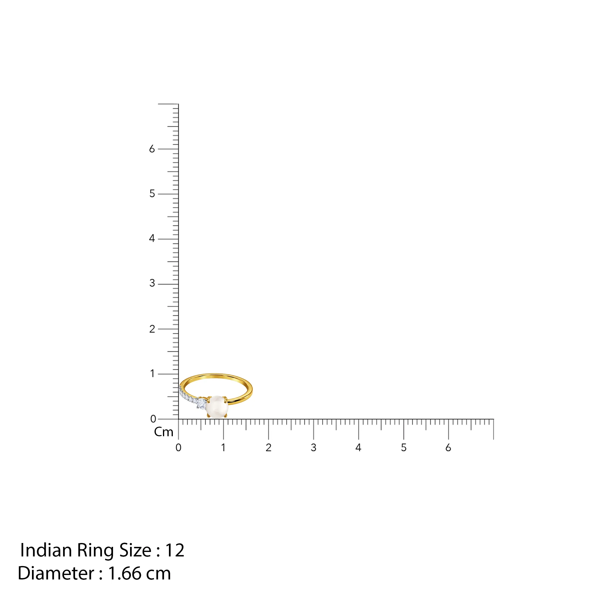 Gold Aziza Lab Grown Diamond Ring (Size 12) - Image 5