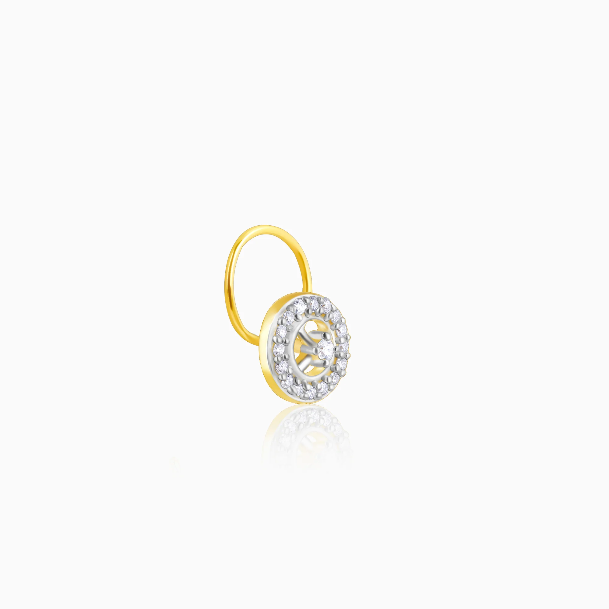 Gold Bliss Diamond Nose Pin - Image 4