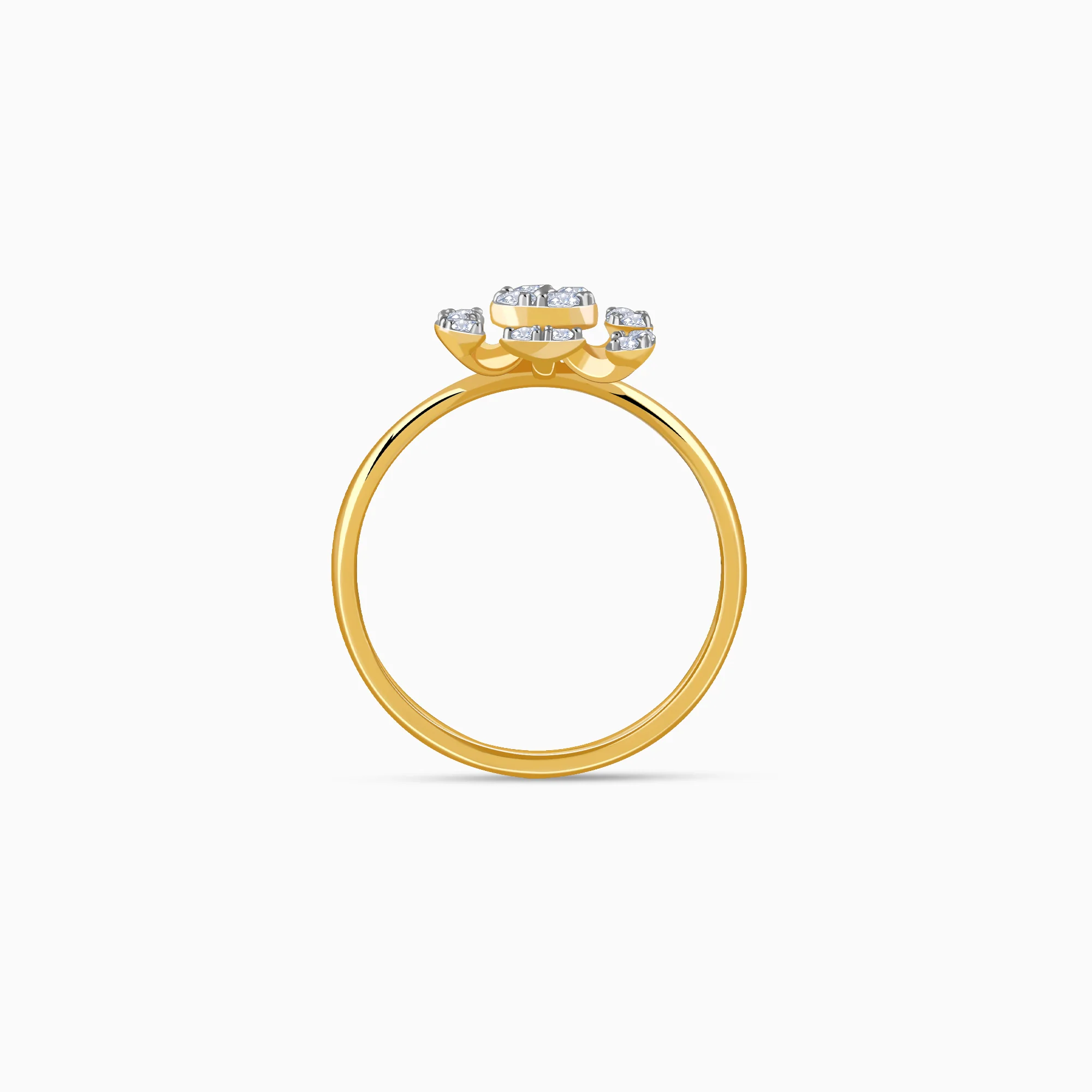 Gold Bloom Burst Lab Grown Diamond Ring - Image 5