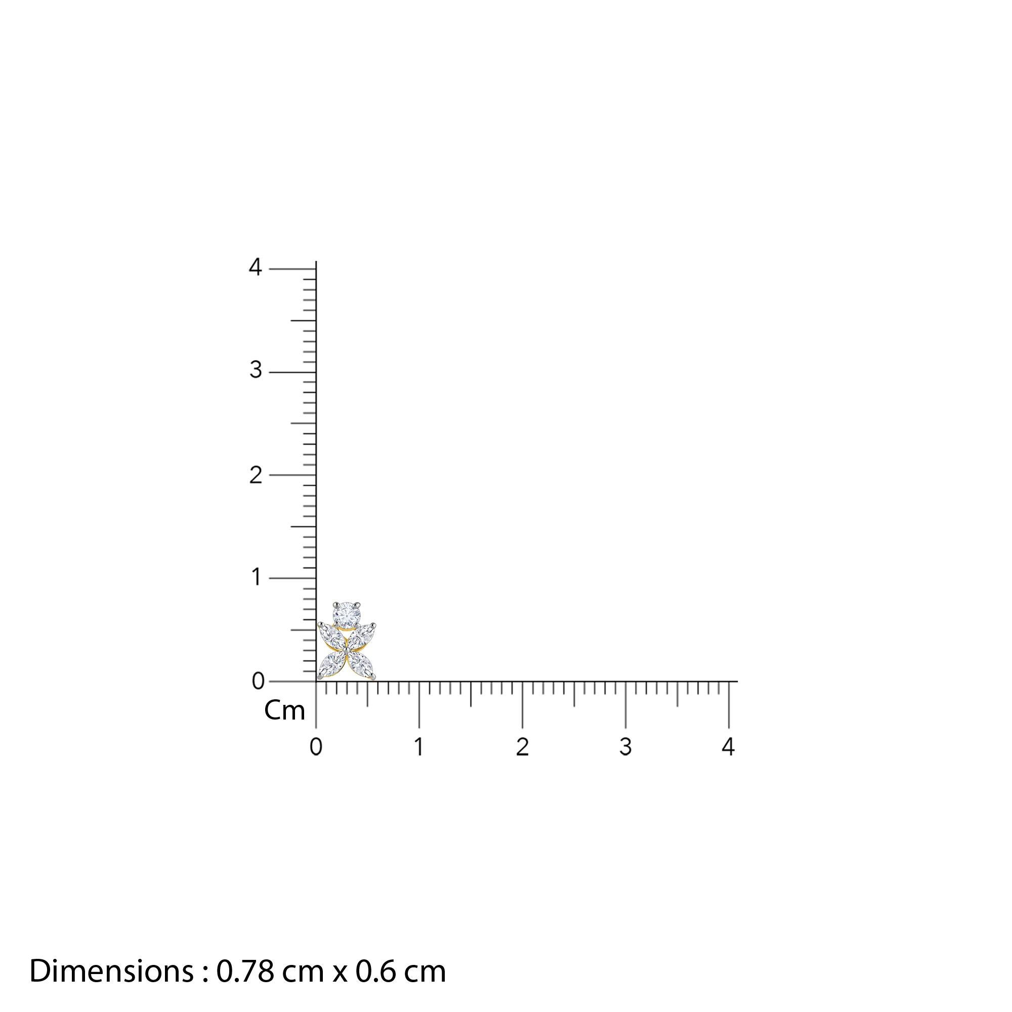 Gold Blooming Aura Lab Grown Diamond Earrings - Image 6