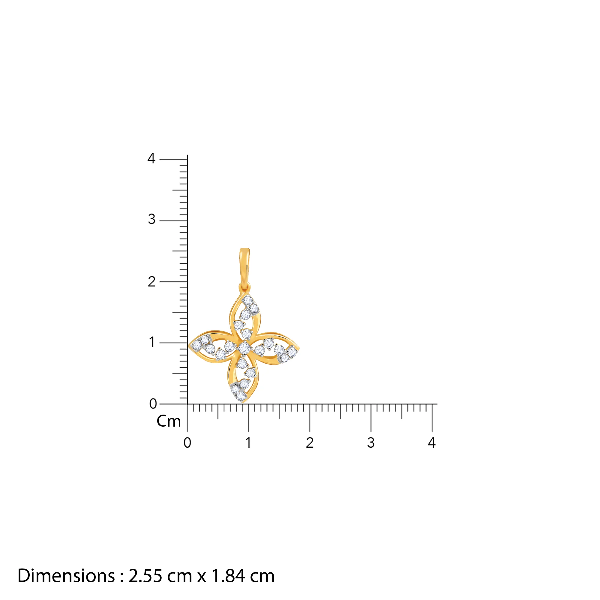 Gold Blooming Lab Grown Diamond Pendant - Image 6