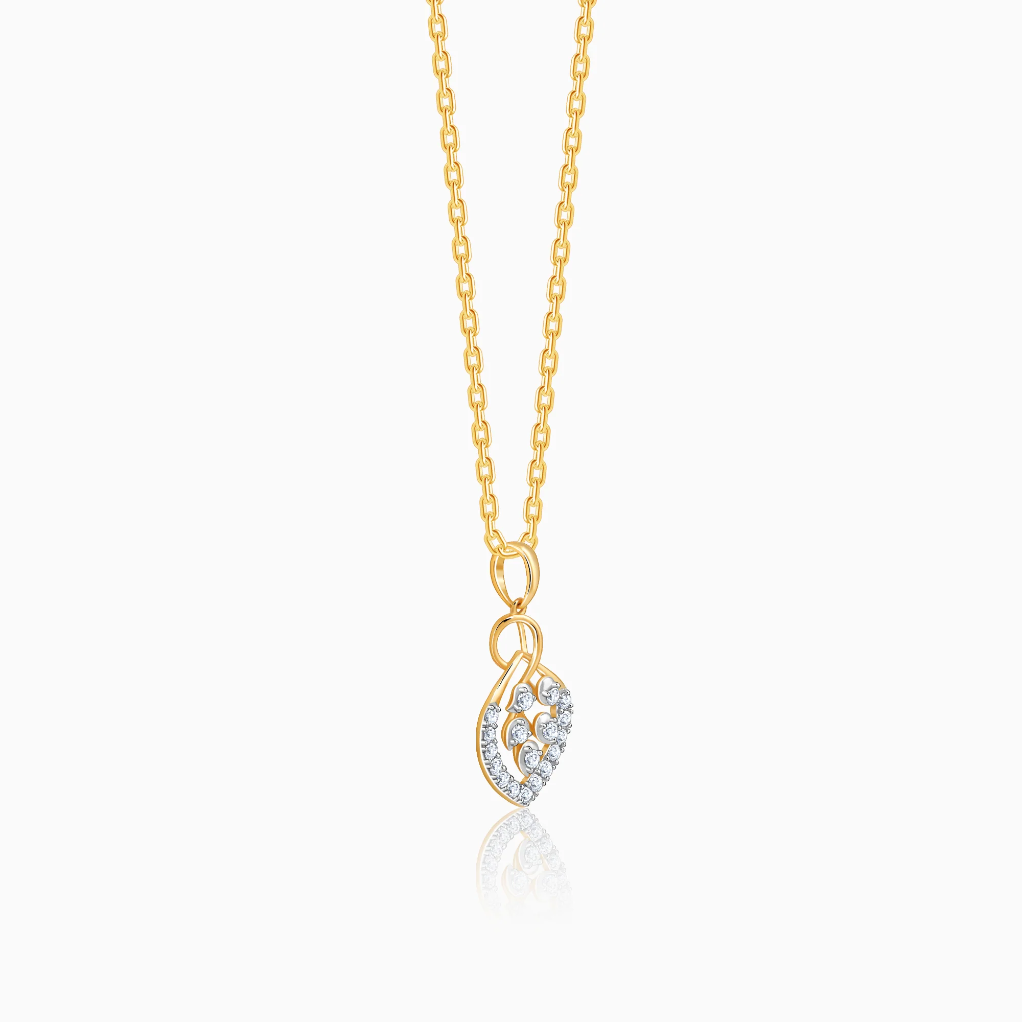 Gold Blooming Vow Lab Grown Diamond Pendant - Image 4