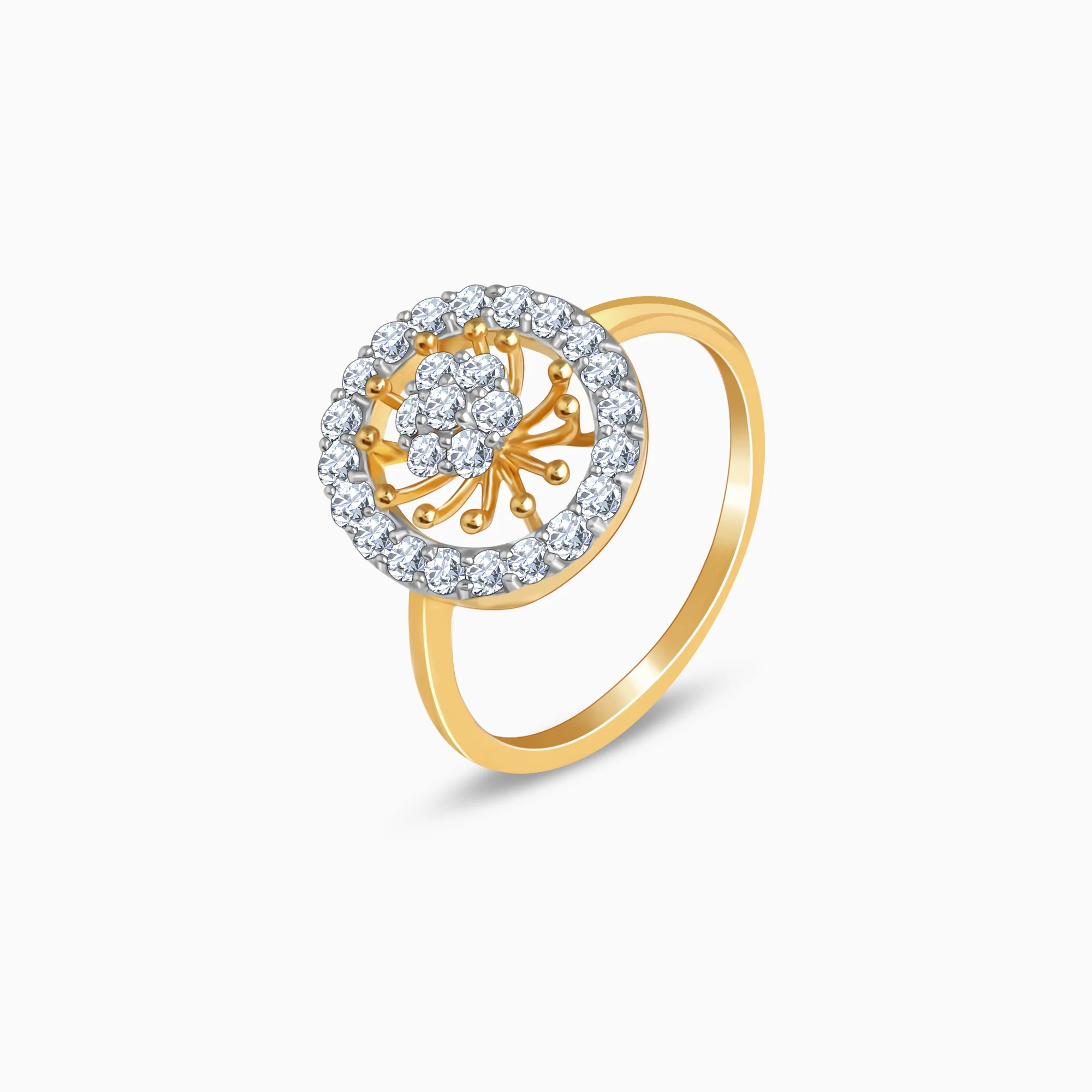 Gold Bloomwheel Lab Grown Diamond Ring - Image 4