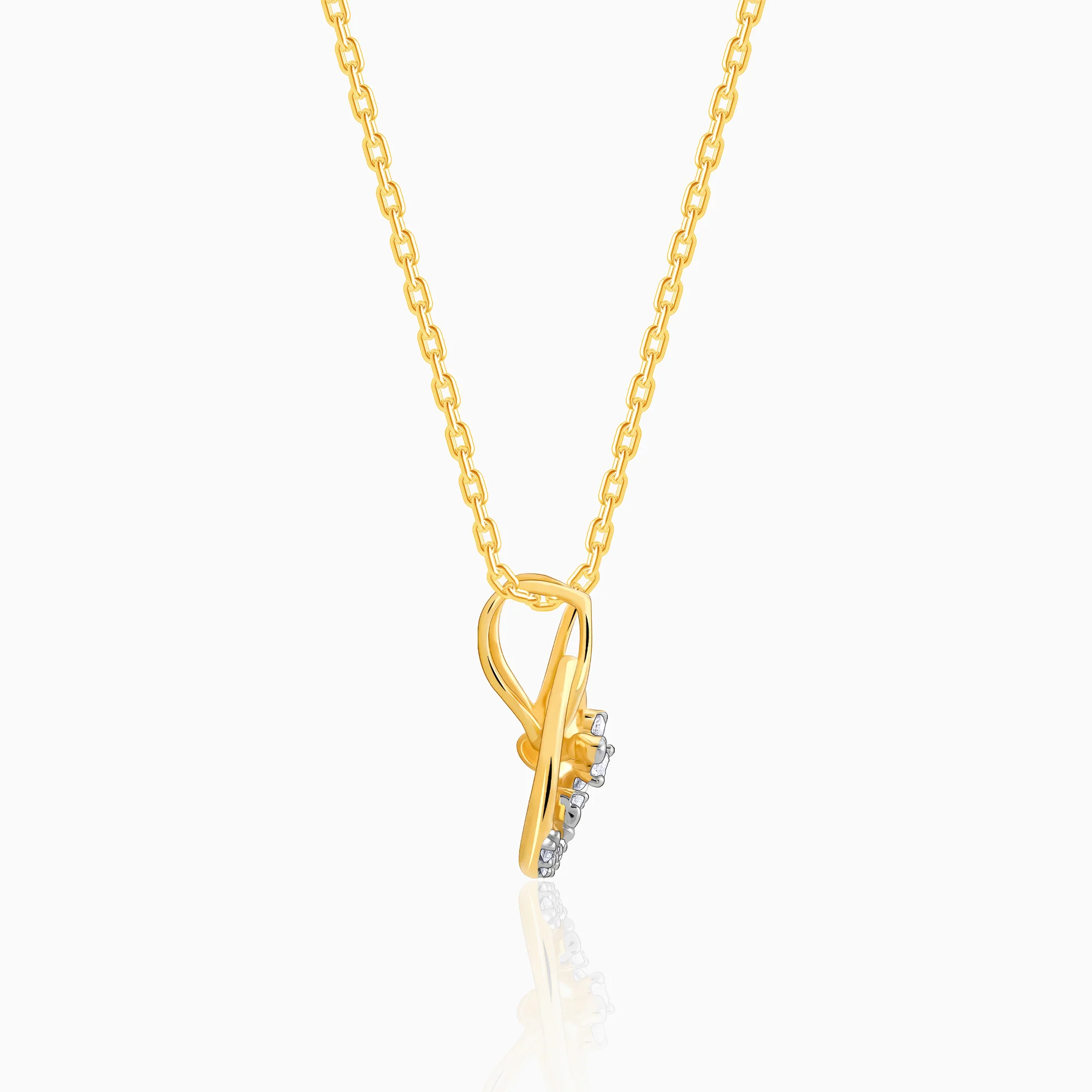 Gold Bloomy Diamond Pendant - Image 5
