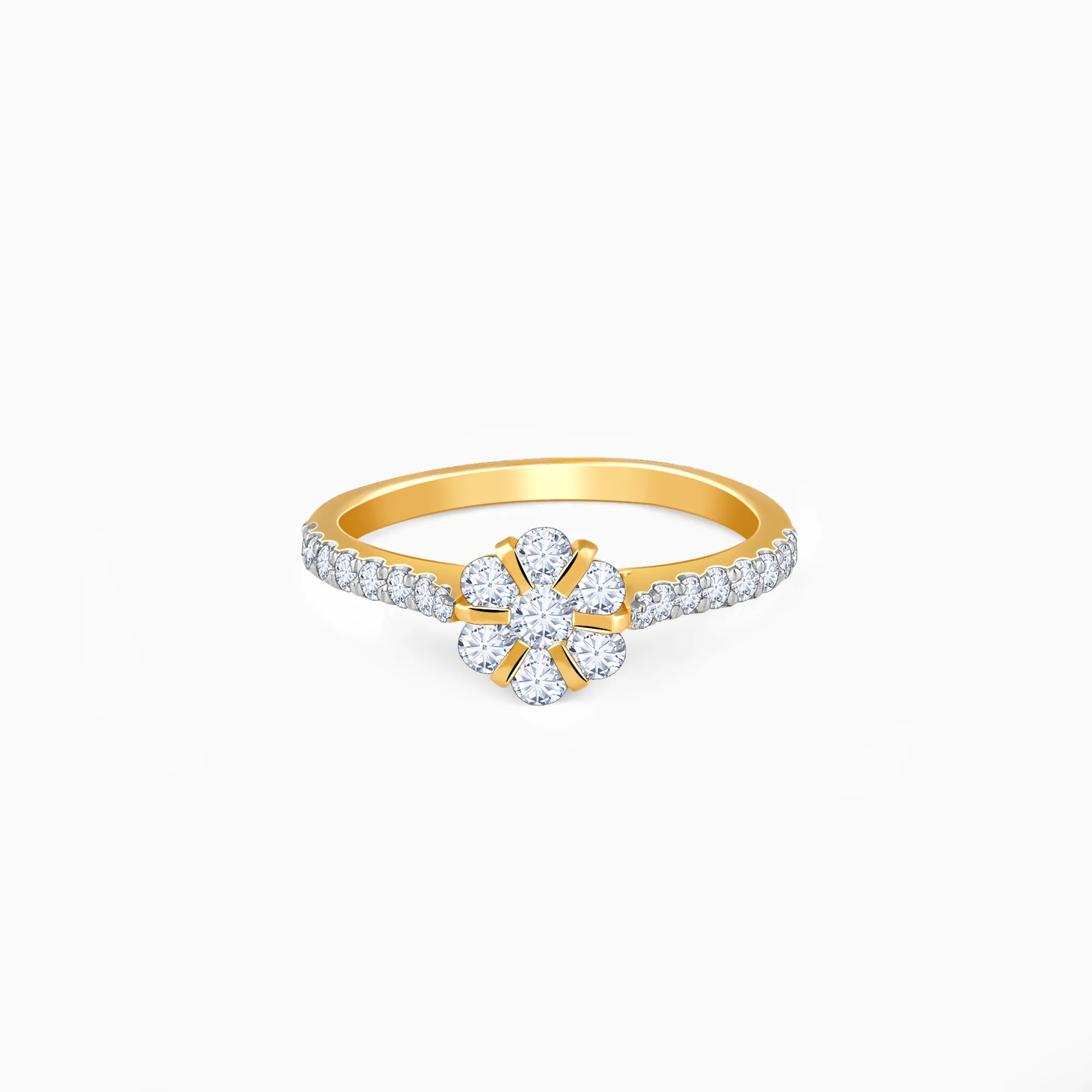 Gold Blossom Radiance Diamond Ring