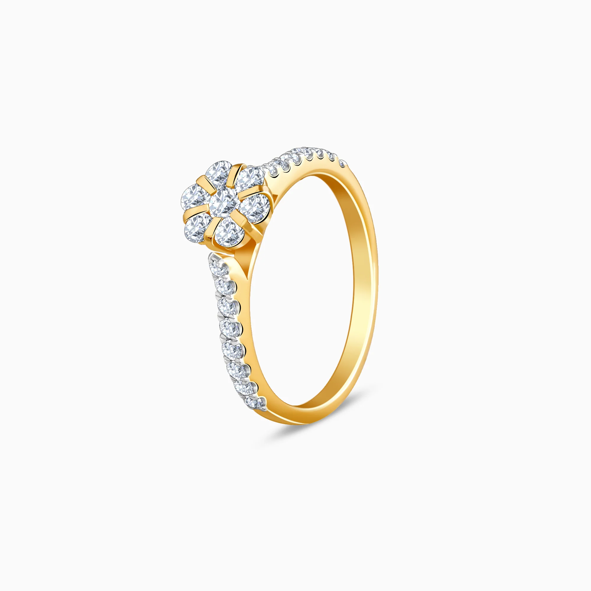 Gold Blossom Radiance Diamond Ring - Image 4