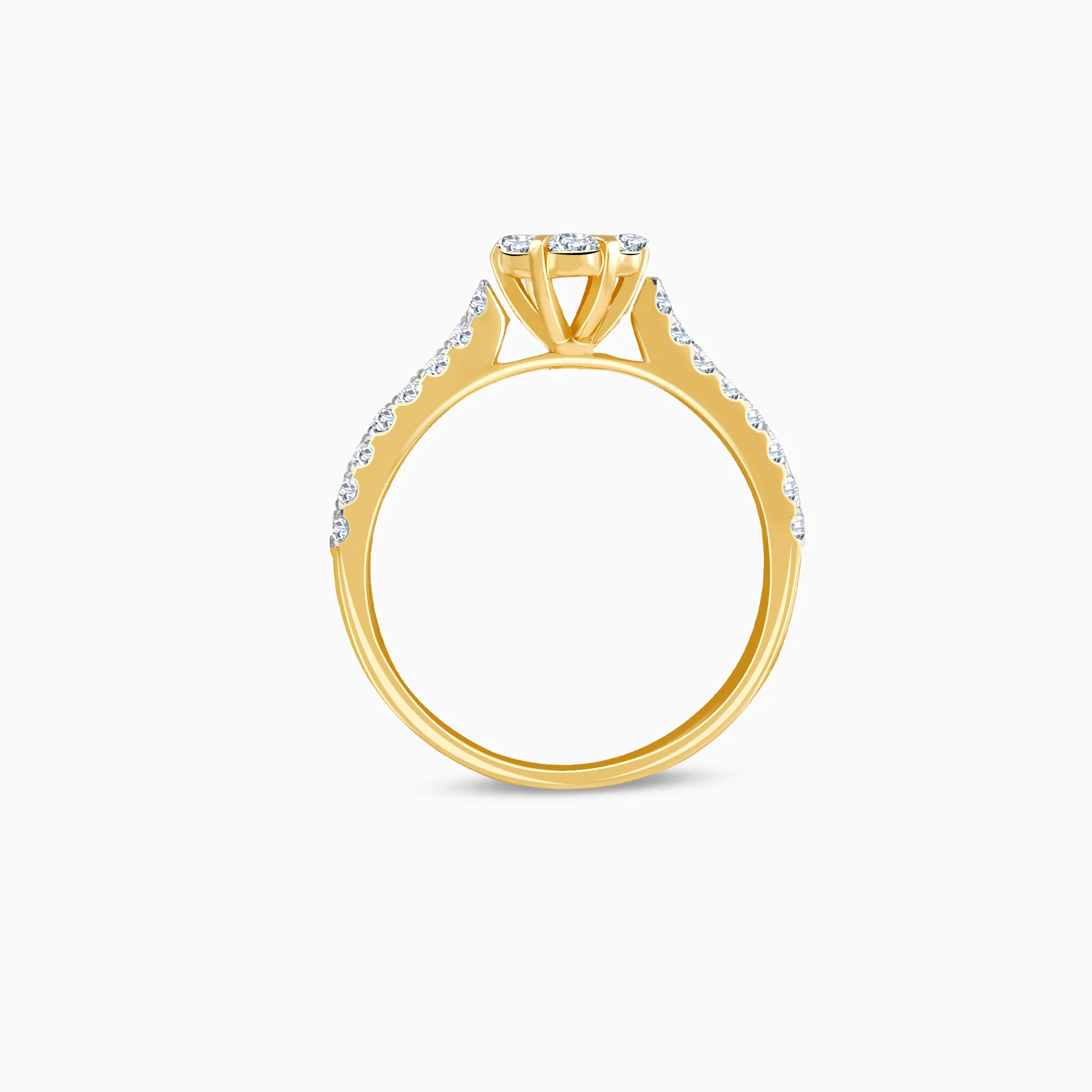 Gold Blossom Radiance Diamond Ring - Image 5