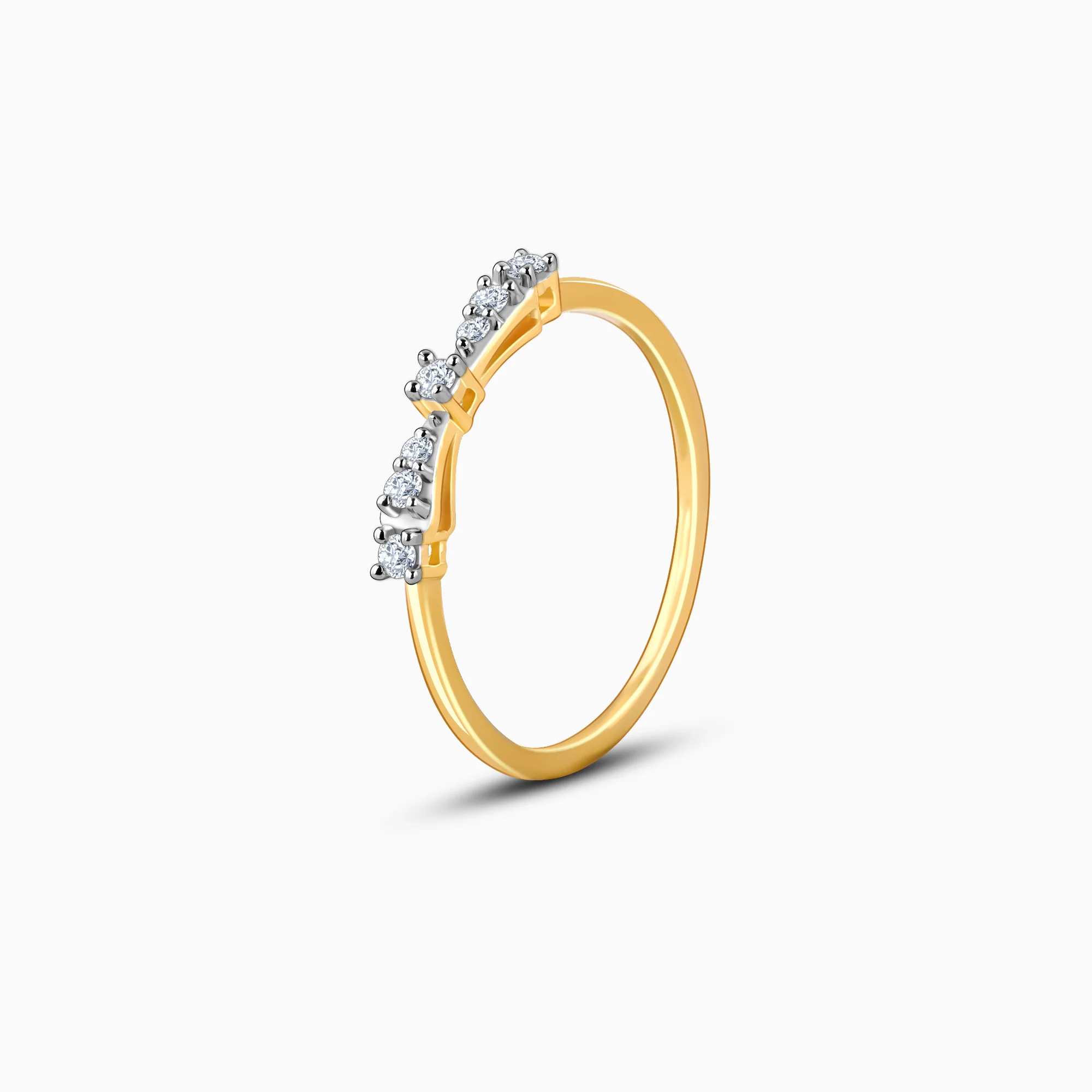 Gold Bow Diamond Ring - Image 4