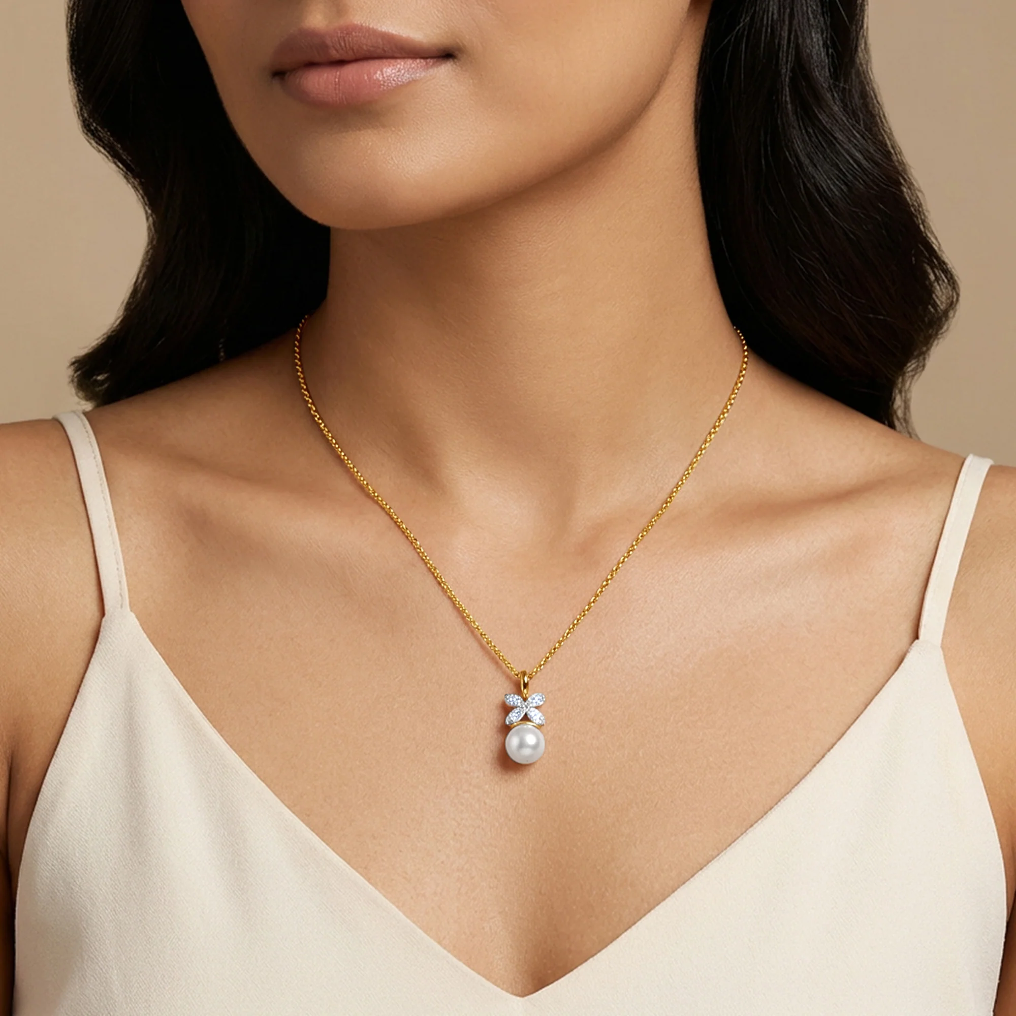 Gold Brilla Lab Grown Diamond Pendant - Image 3