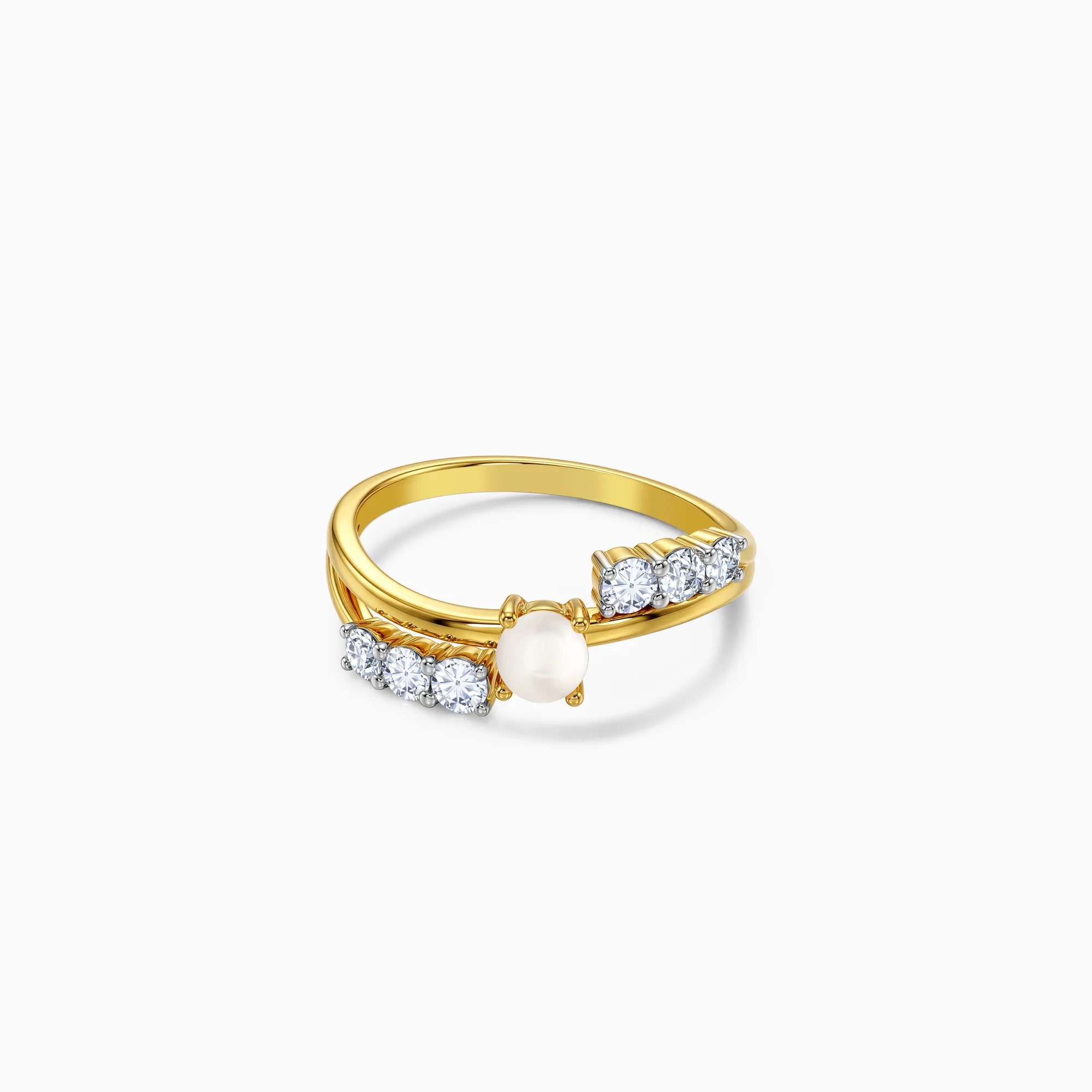 Gold Centre of Calm Lab Grown Diamond Ring (Size 12)