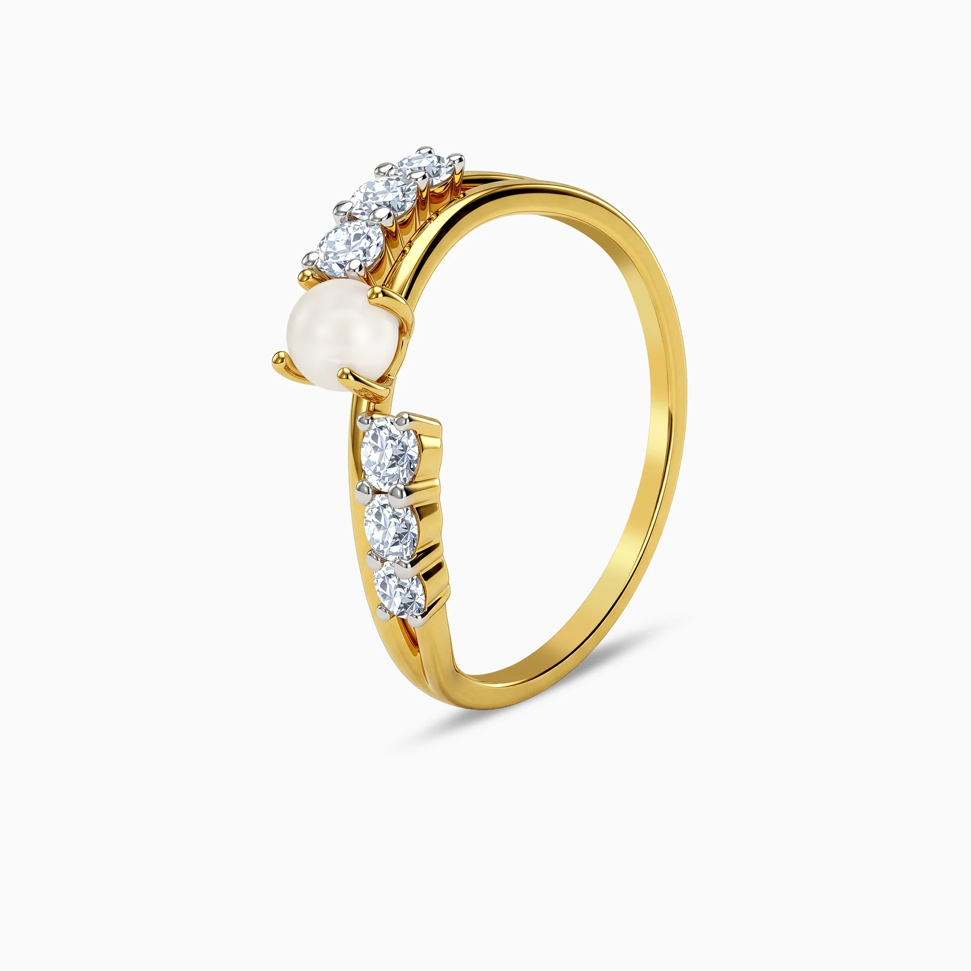 Gold Centre of Calm Lab Grown Diamond Ring (Size 12) - Image 4