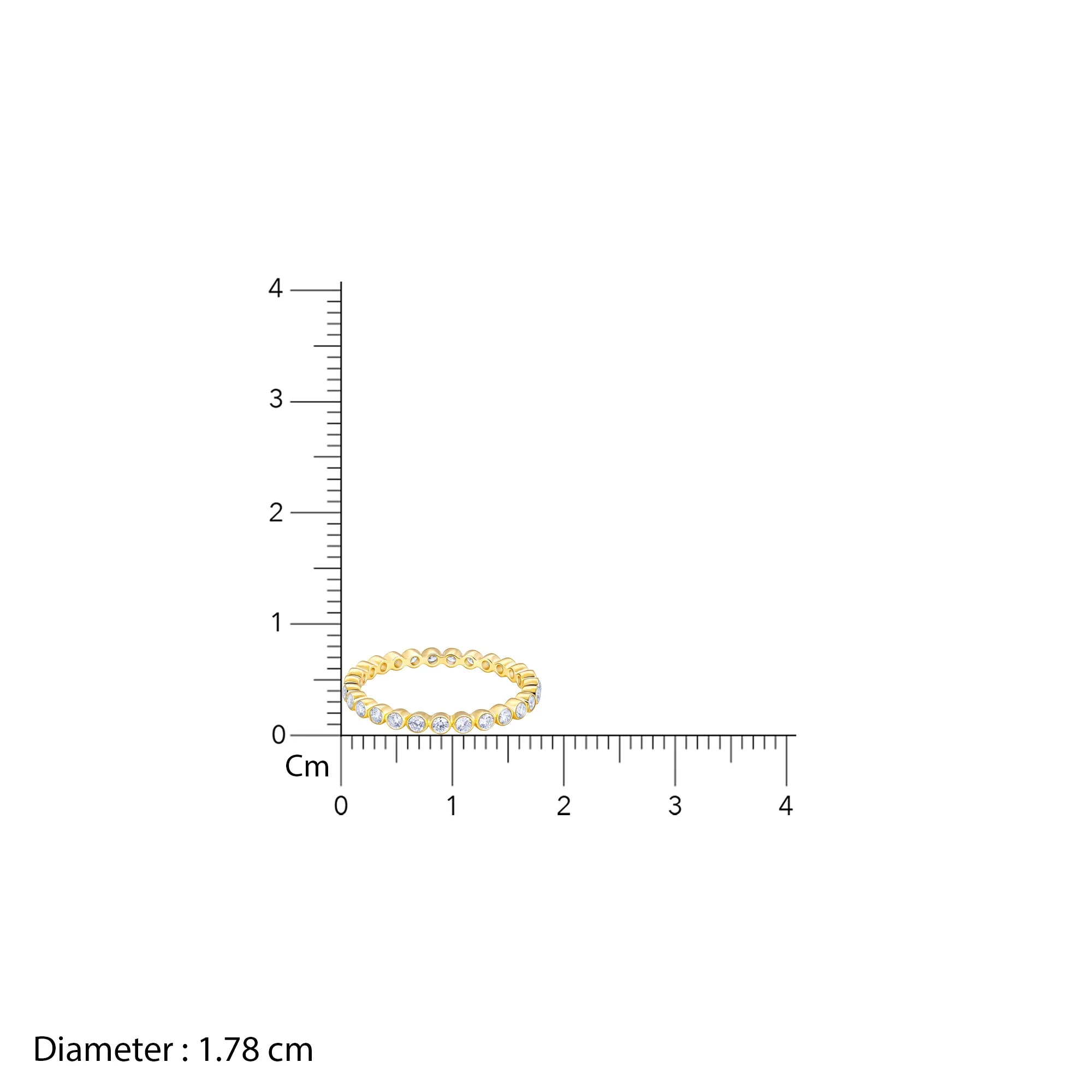 Gold Classic Band Diamond Ring - Image 4
