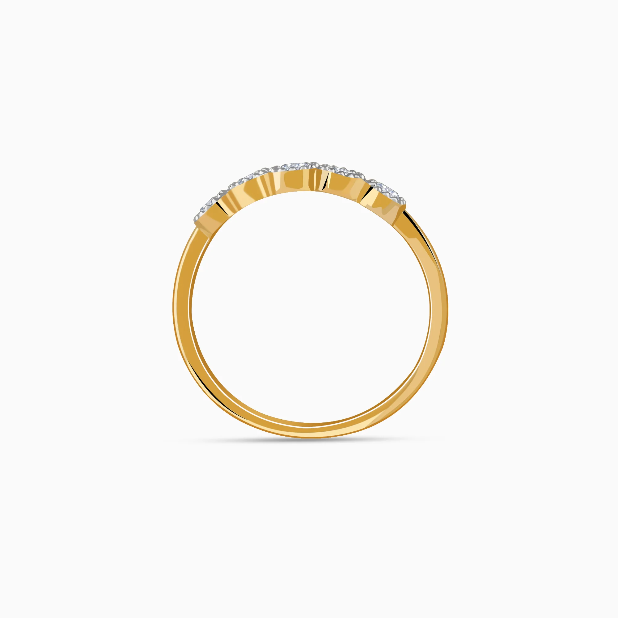 Gold Classic Bezel Lab Grown Diamond Ring - Image 5