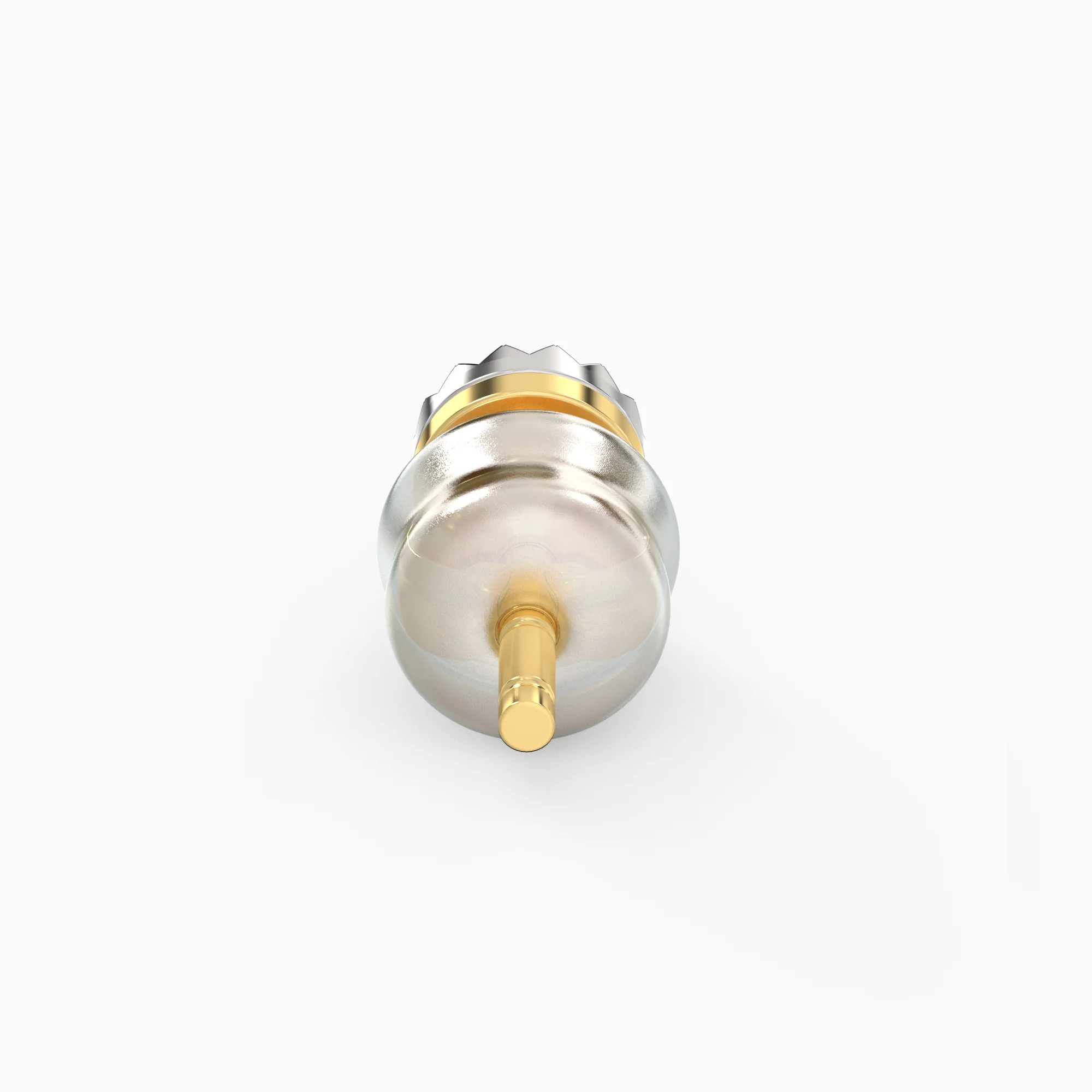 Gold Classic Diamond Stud Earrings - Image 6