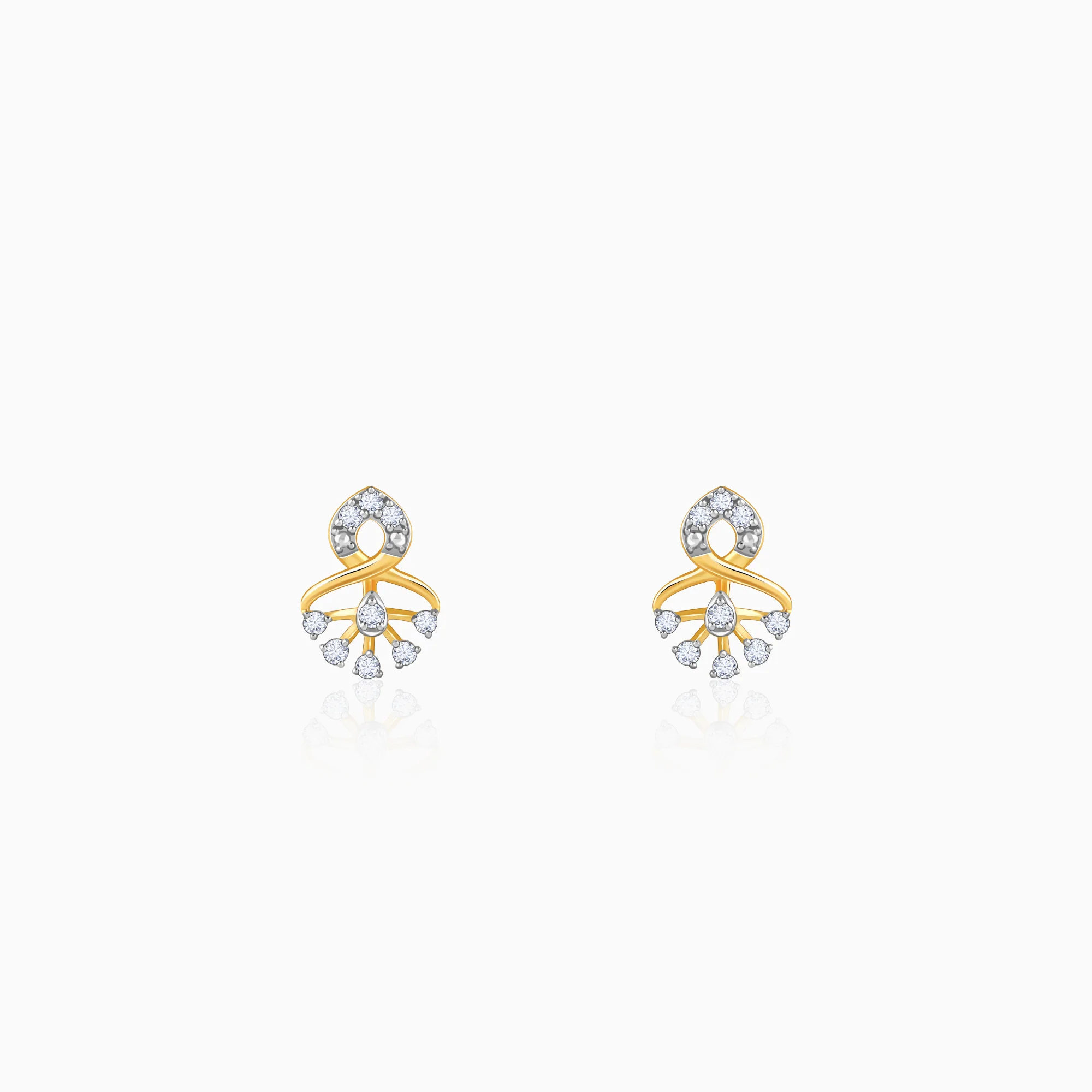 Gold Classic Gleam Lab Grown Diamond Earrings
