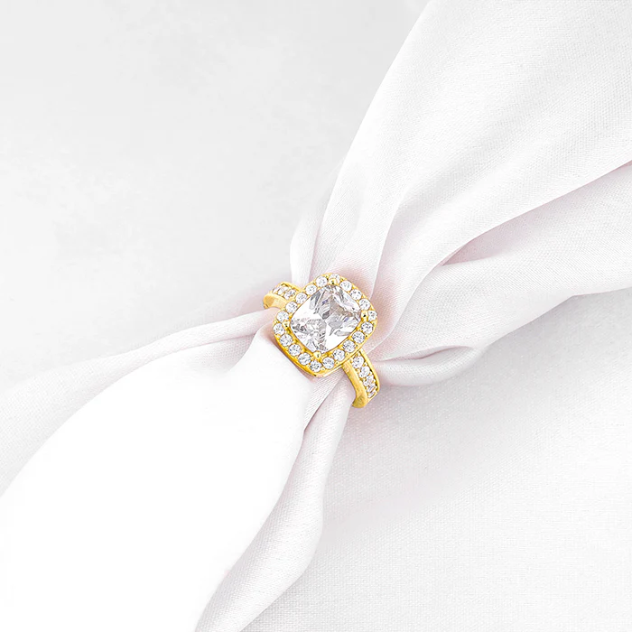 Golden Classic Solitaire Ring - Image 2