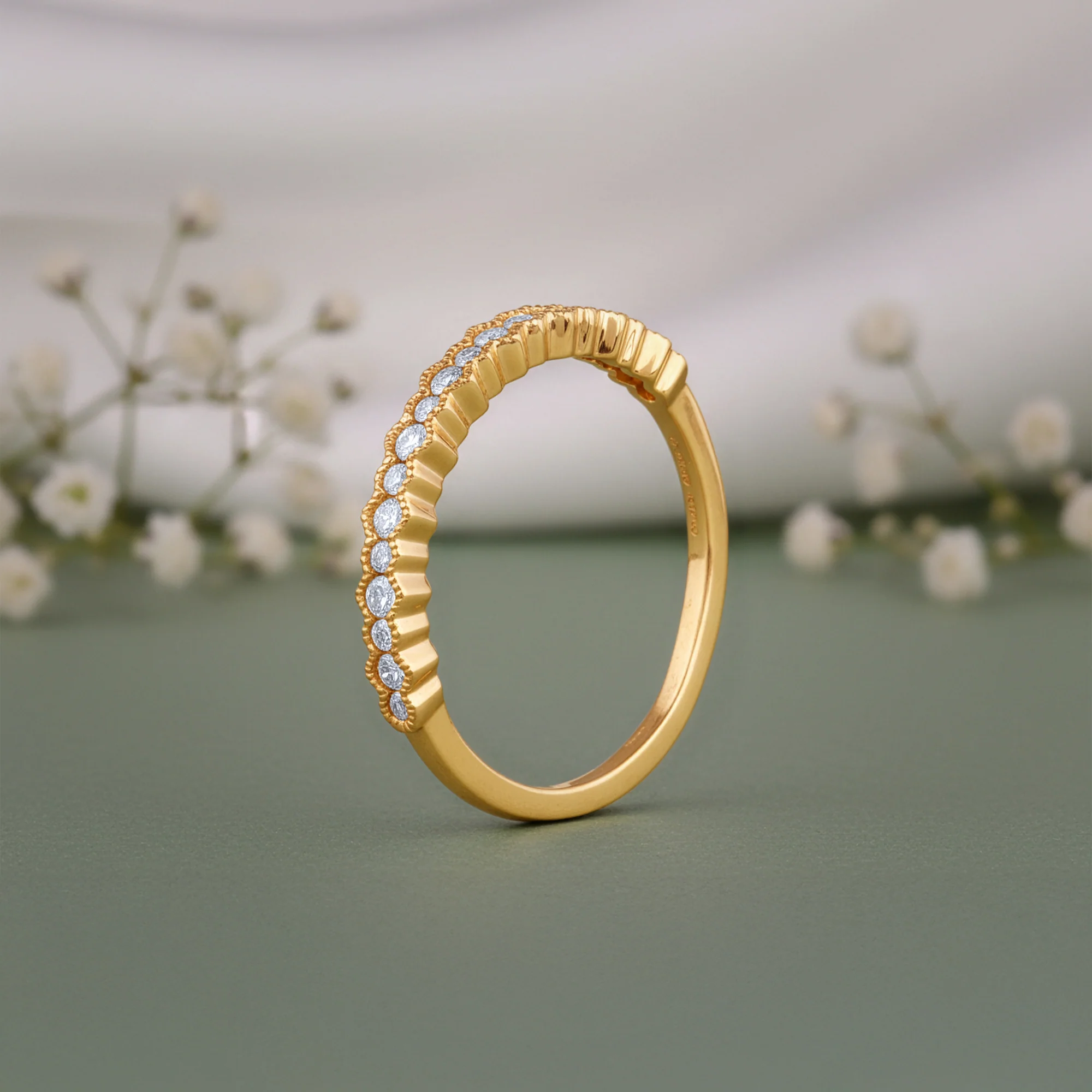 Gold Classic Whisper Lab Grown Diamond Ring - Image 2