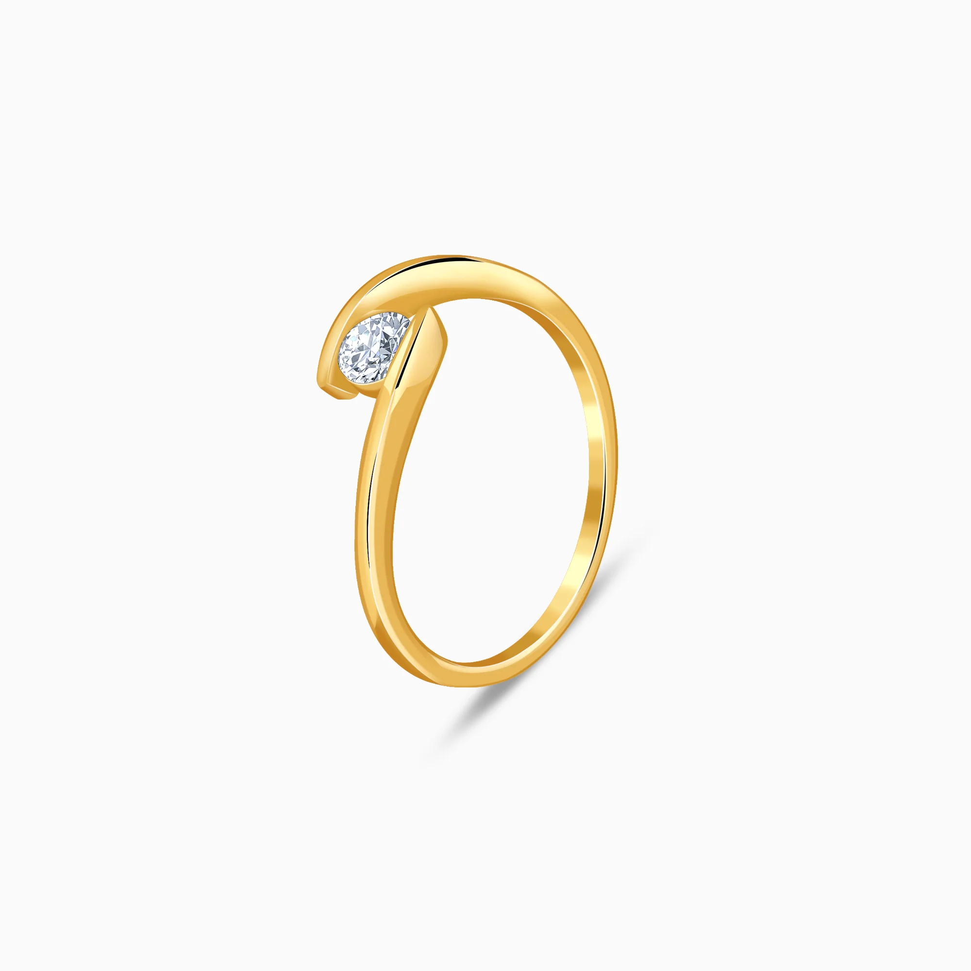 Gold Echo Lab Grown Diamond Ring - Image 4