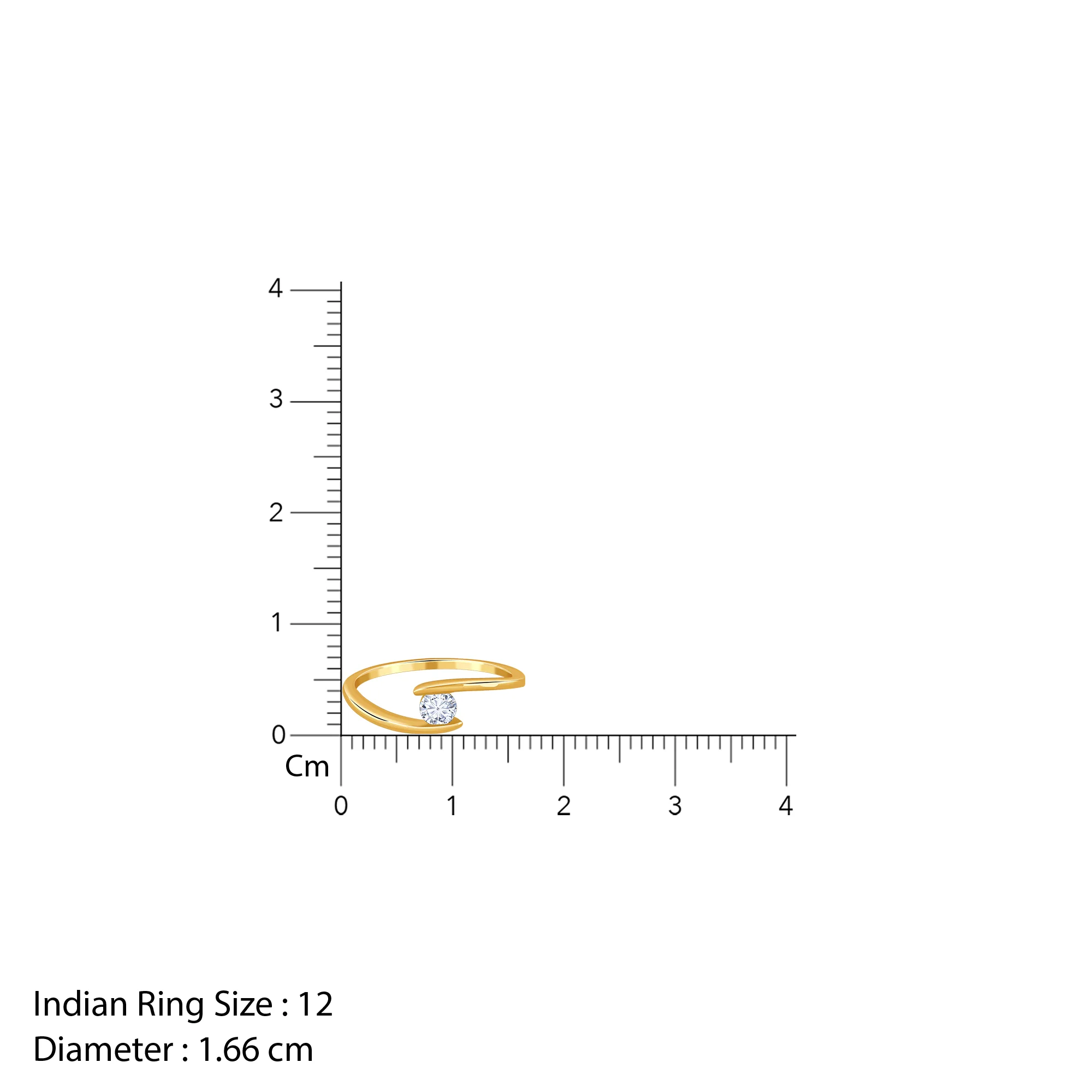Gold Echo Lab Grown Diamond Ring - Image 6