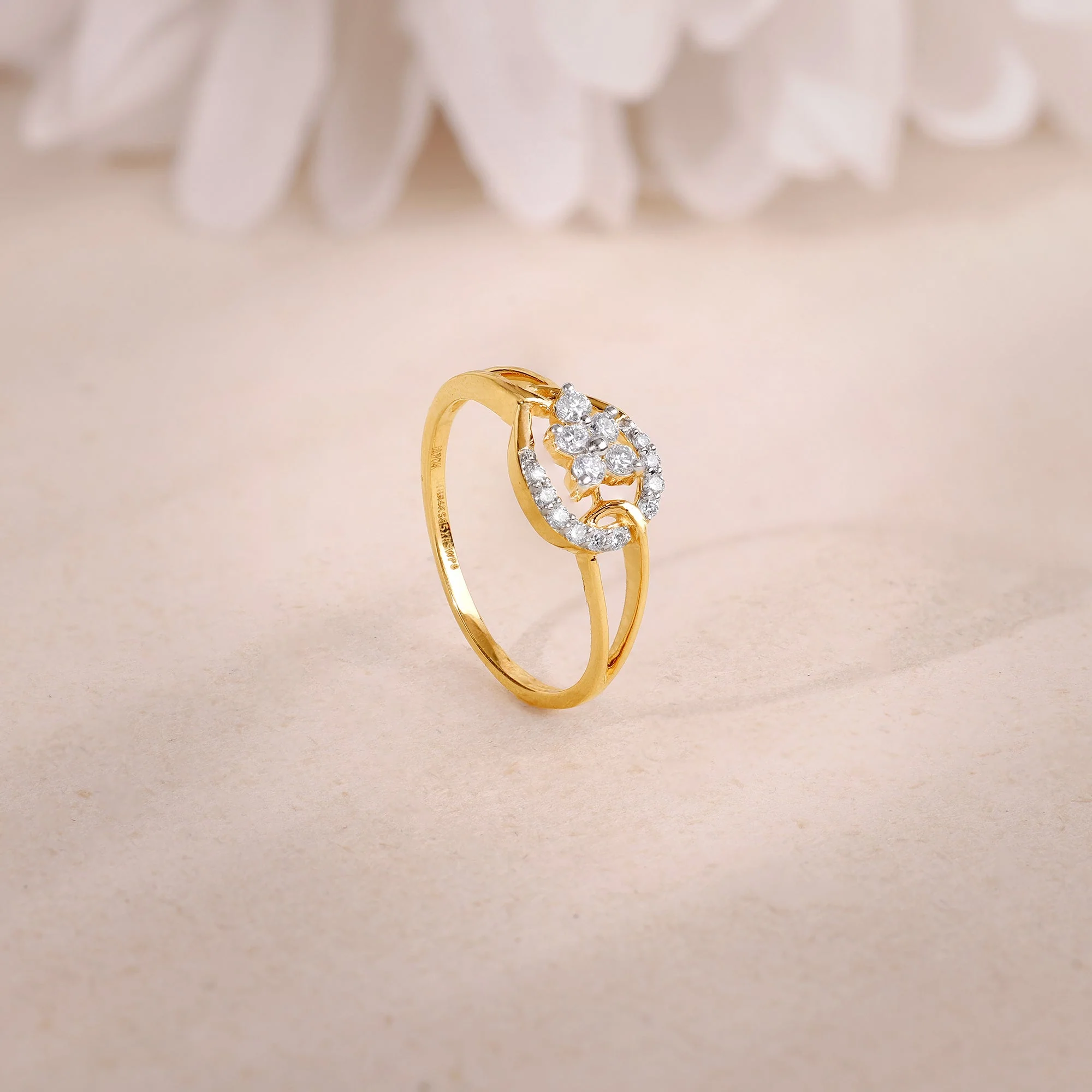 Gold Eden Lab Grown Diamond Ring - Image 2