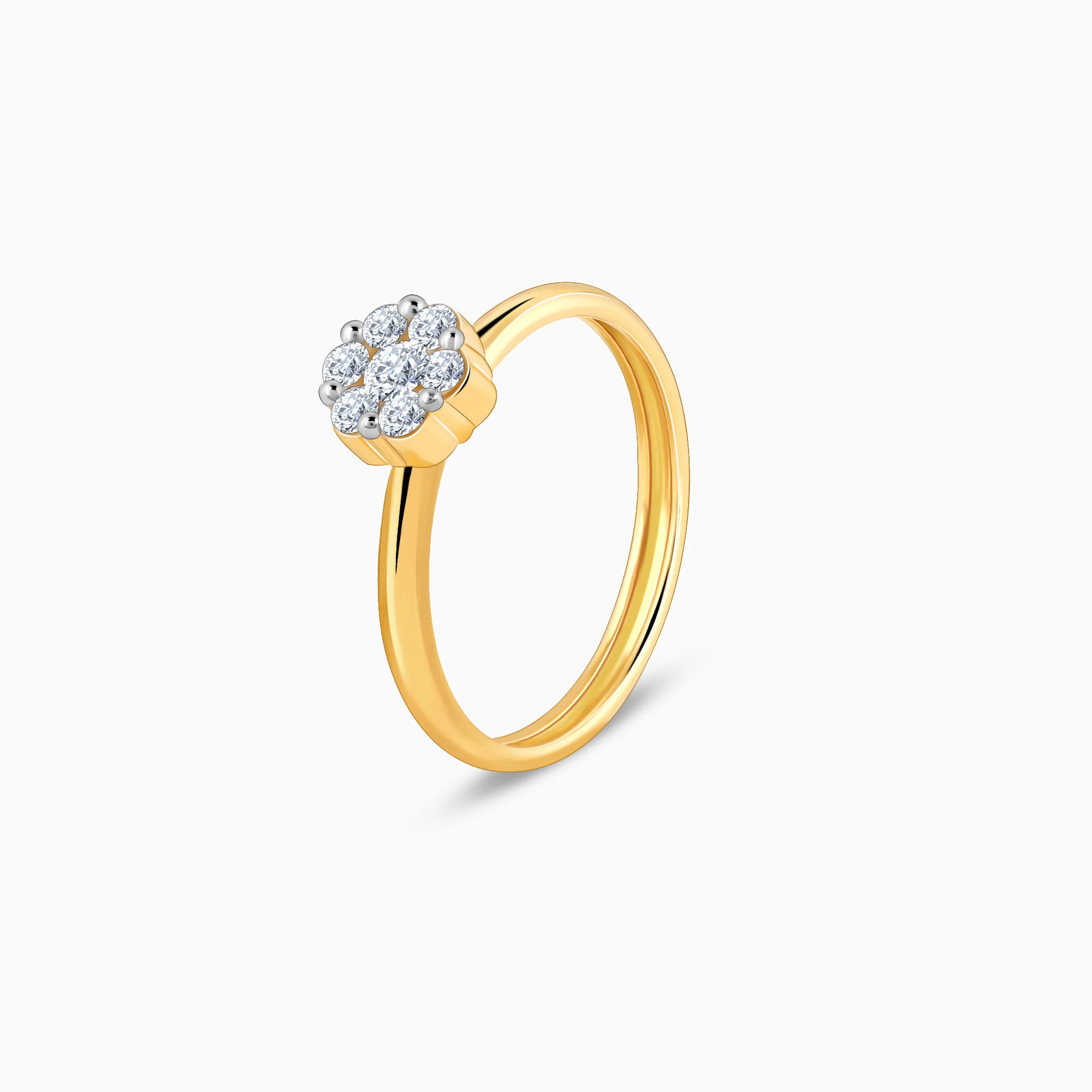 Gold Elegant Spark Diamond Ring - Image 4