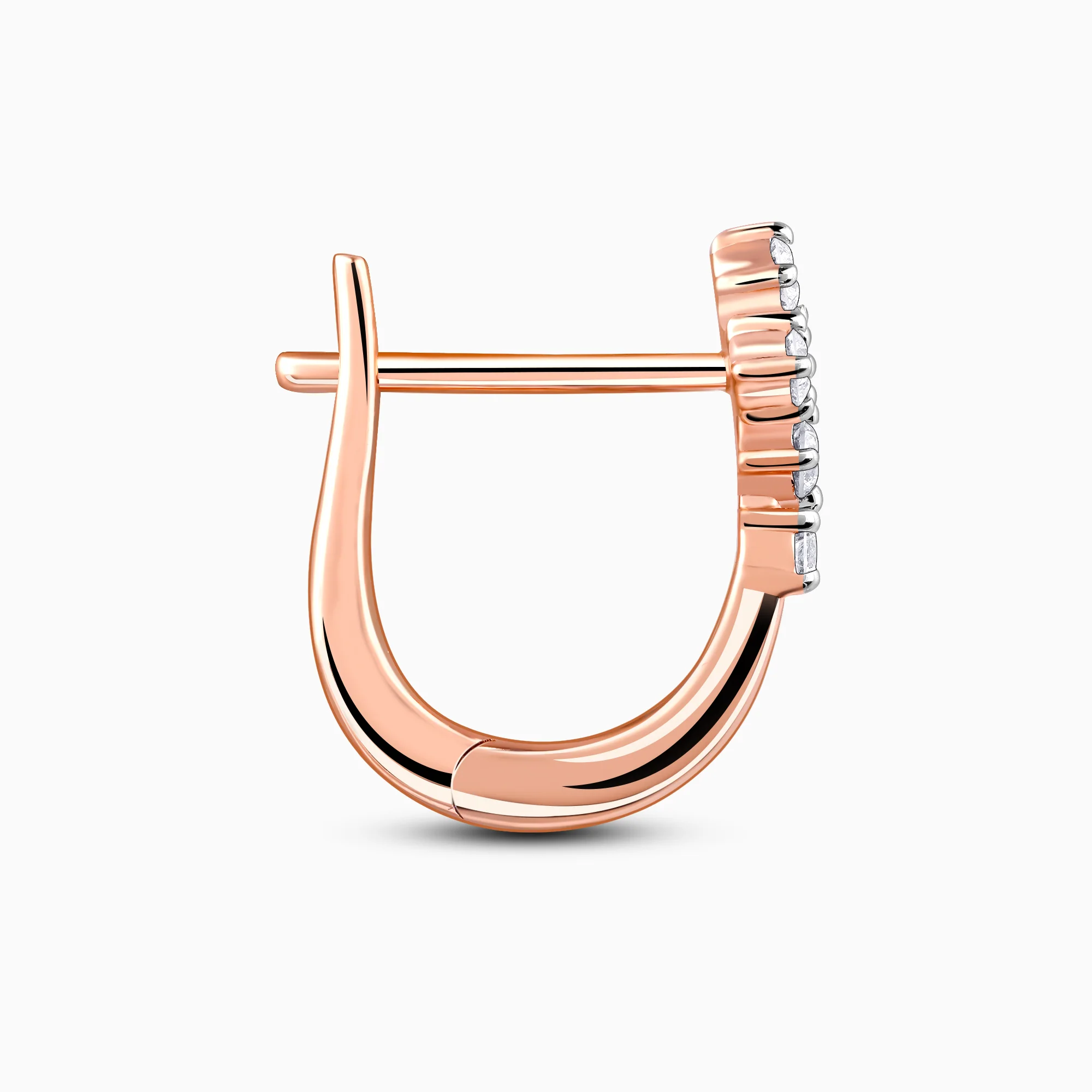 Rose Gold Embrace Elegance Diamond Earrings - Image 5