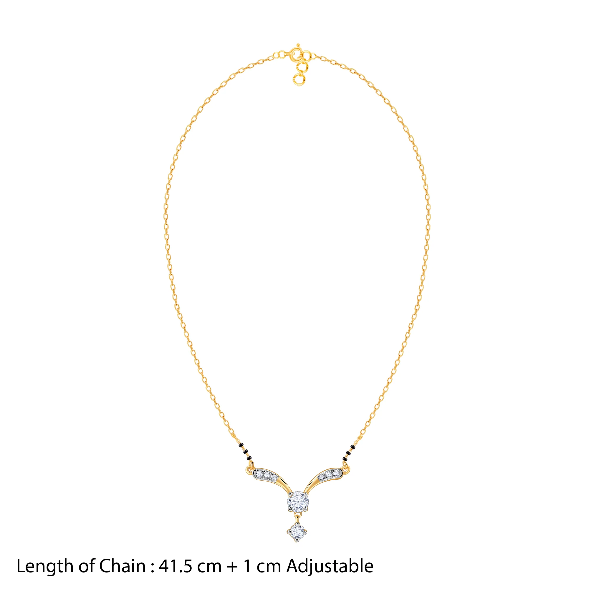 Gold Endless Grace Lab Grown Diamond Mangalsutra - Image 5