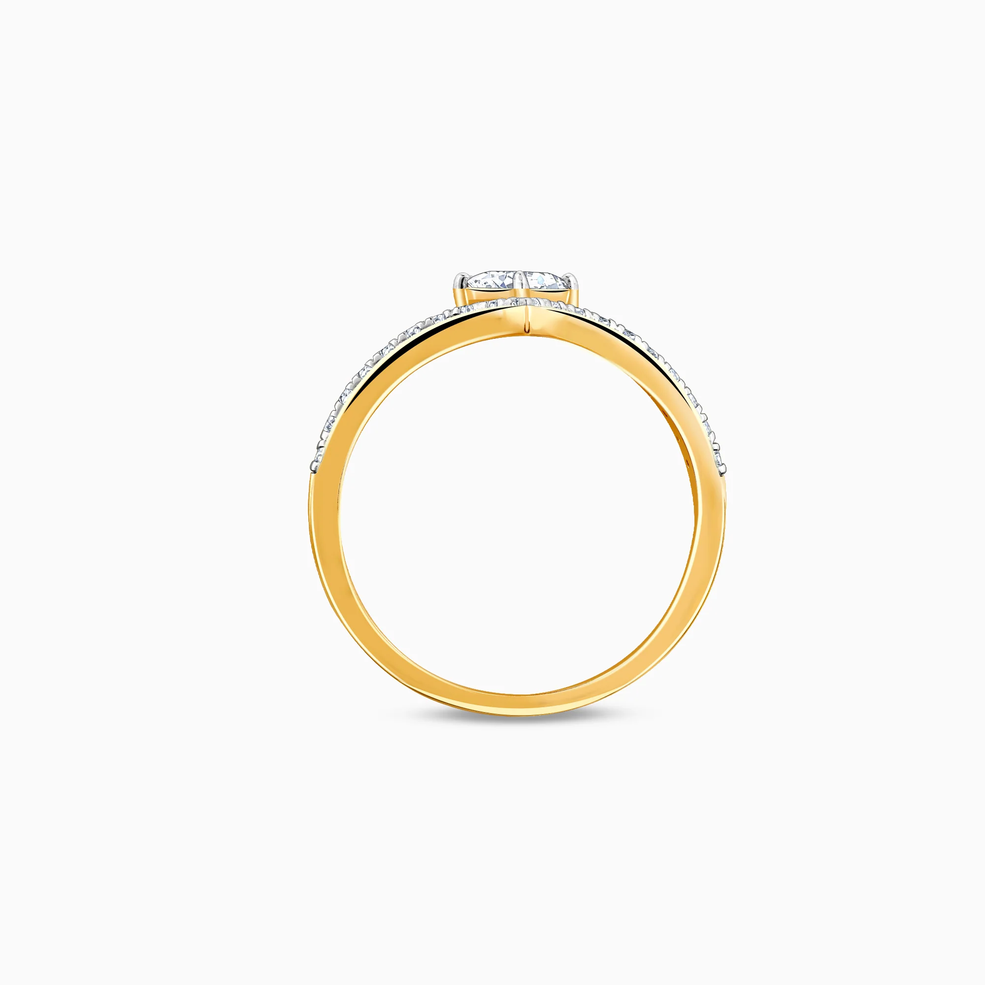 Gold Enigma Layered Lab Grown Diamond Ring - Image 5