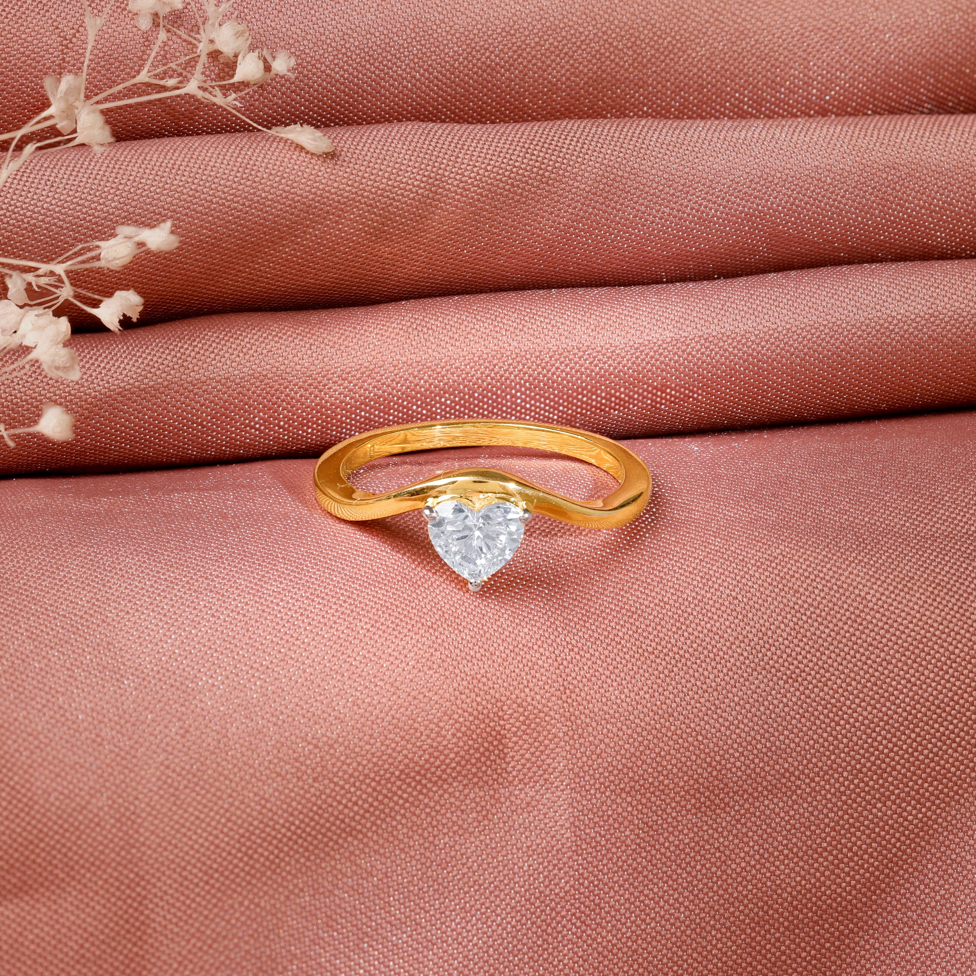 Gold Eternal Flame Solitaire Lab Grown Diamond Ring - Image 2