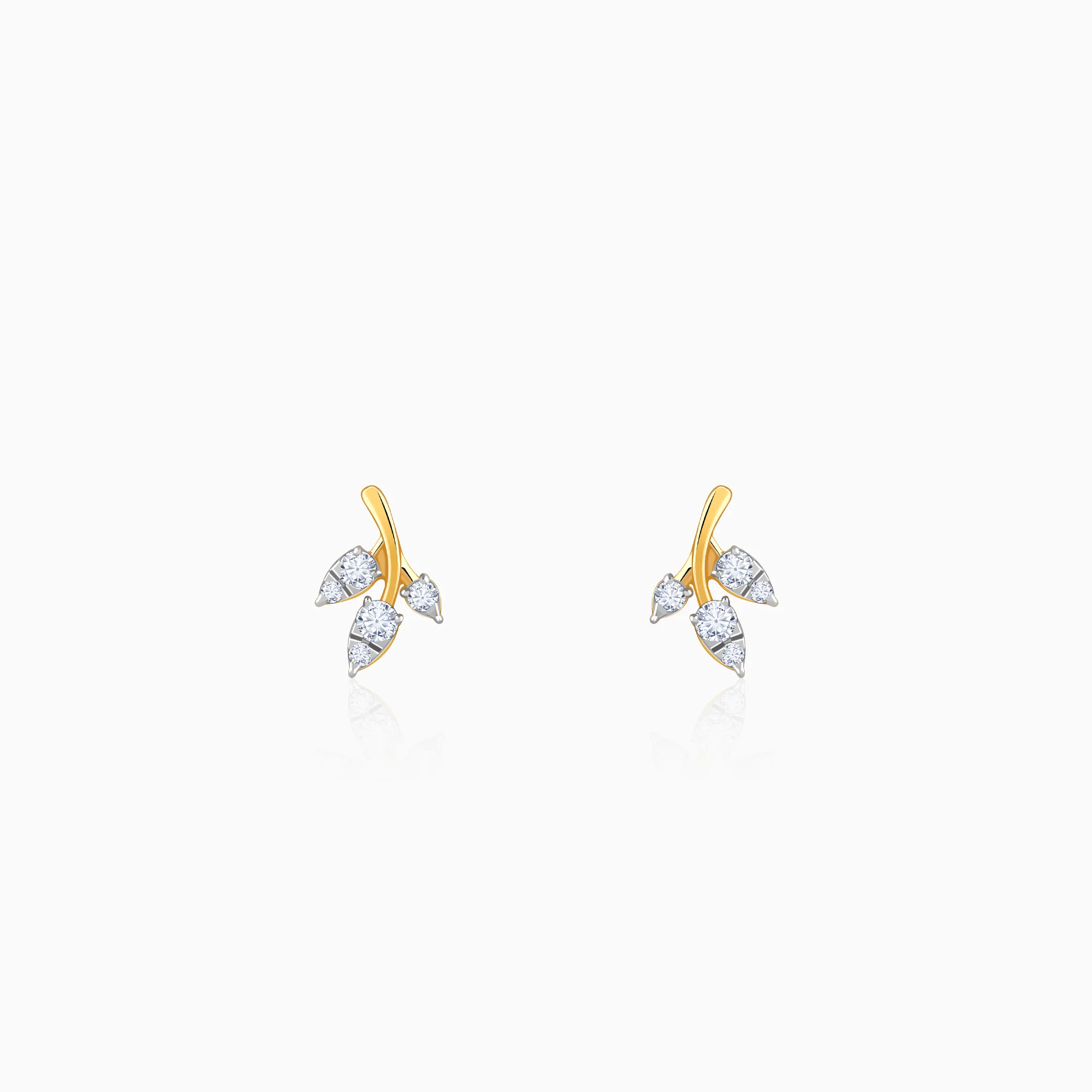 Gold Eternal Vine Lab Grown Diamond Earrings