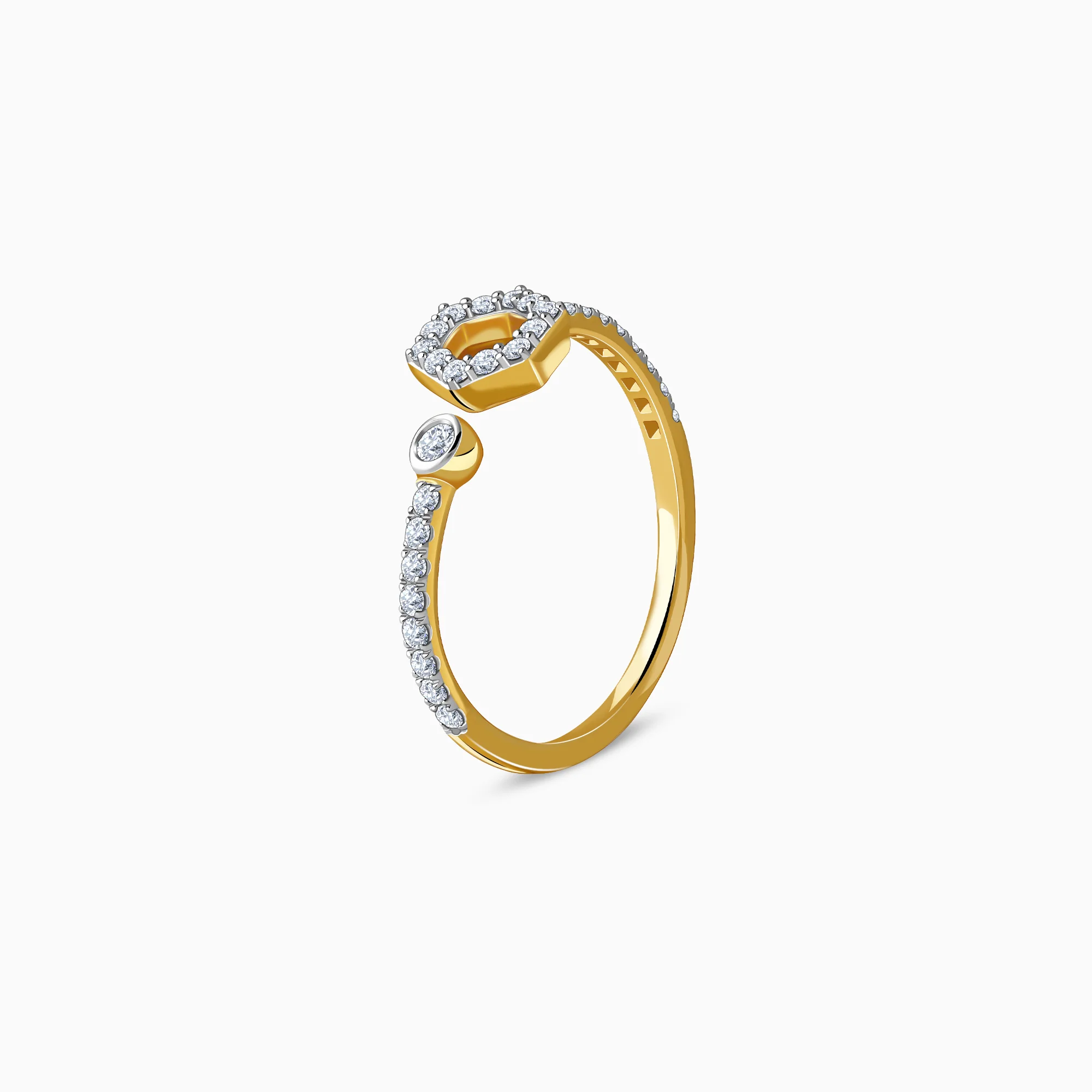 Gold Evermore Lab Grown Diamond Ring - Image 4