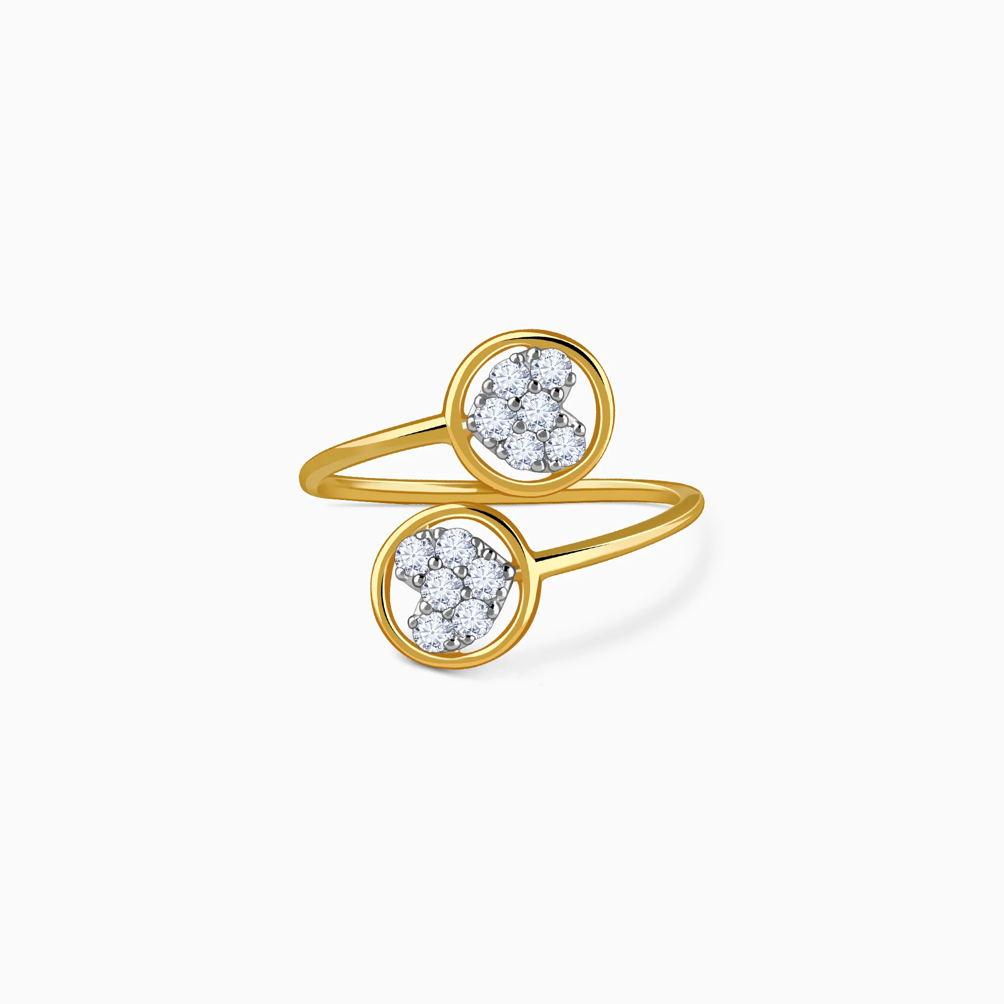 Gold Fantastic Love Lab Grown Diamond Ring (Size 12)
