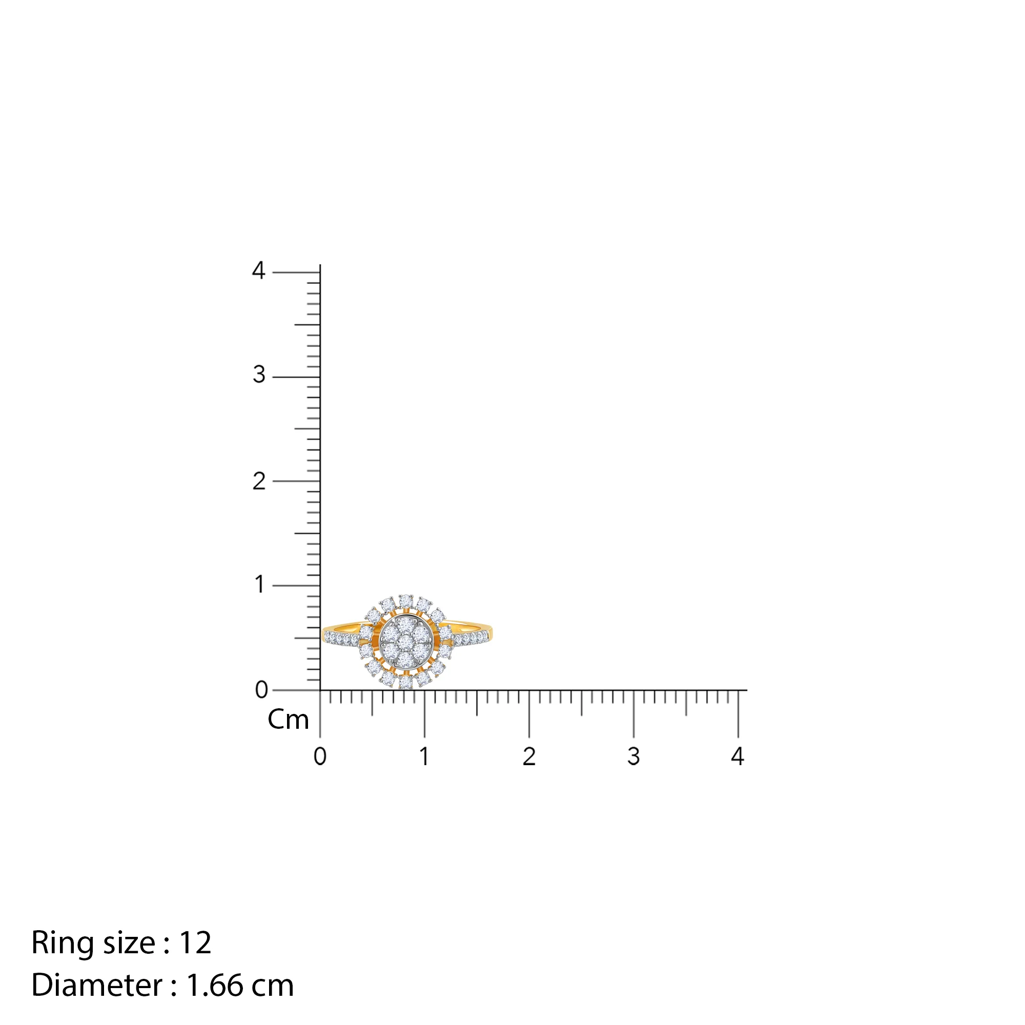 Gold Fiore Bloom Diamond Ring - Image 7
