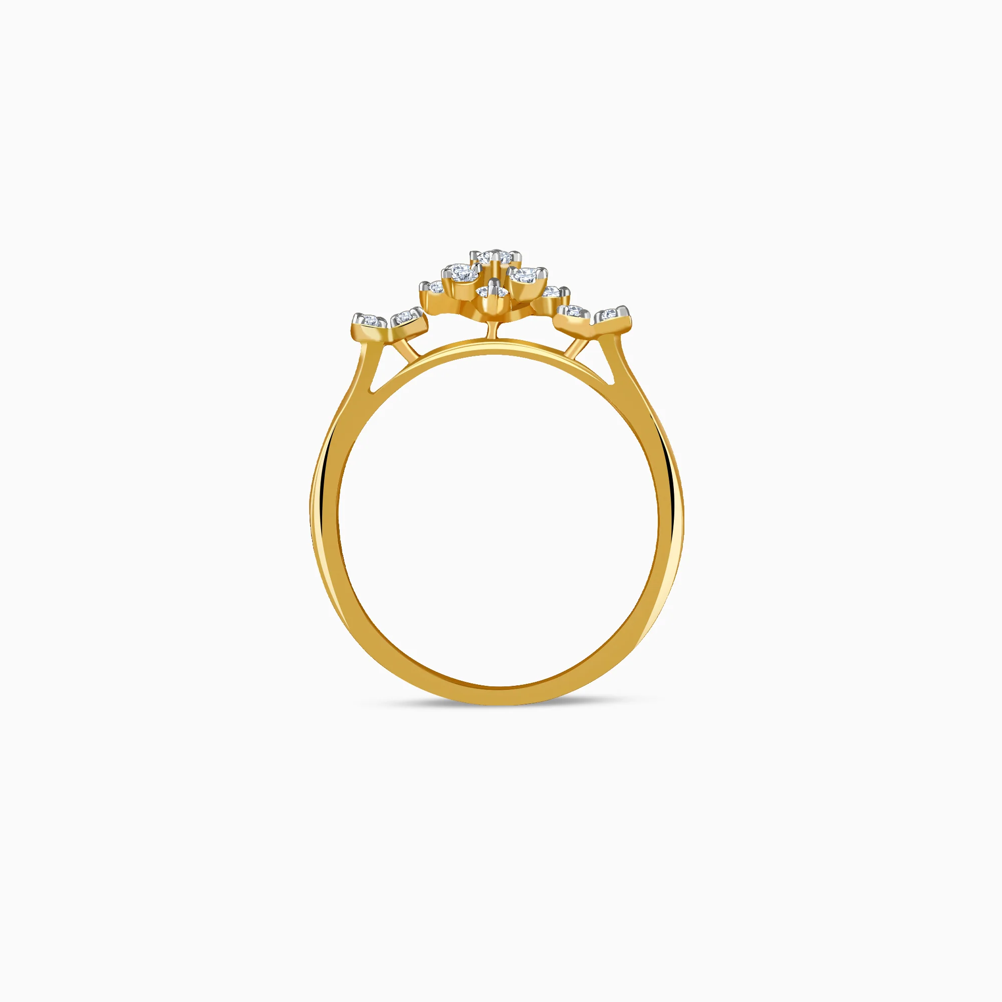 Gold Flora Radiance Lab Grown Diamond Ring (Size 12) - Image 5
