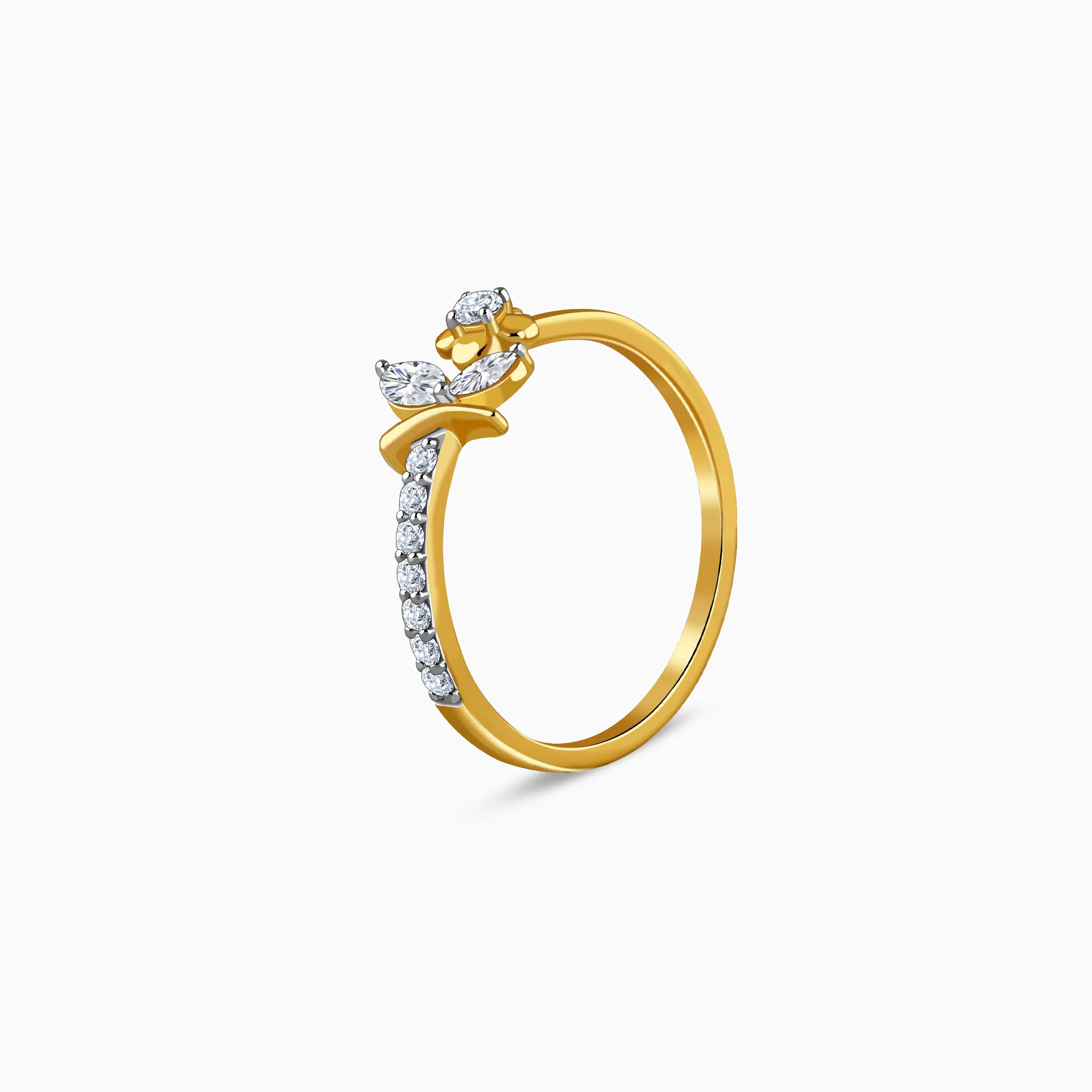 Gold Floret Dream Lab Grown Diamond Ring (Size 12) - Image 4
