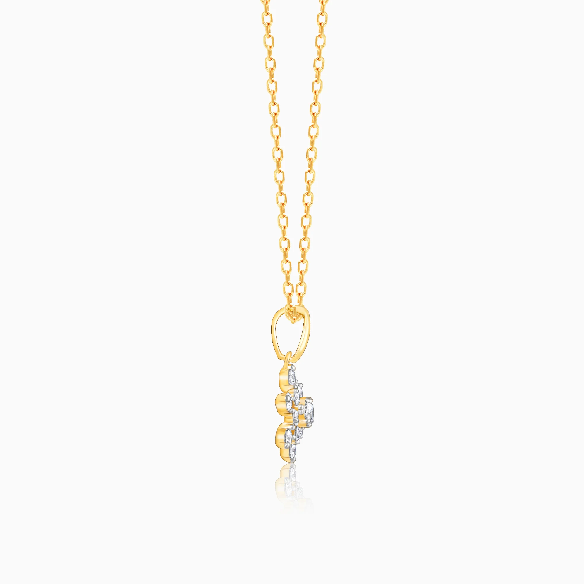 Gold Frost Diamond Pendant - Image 5