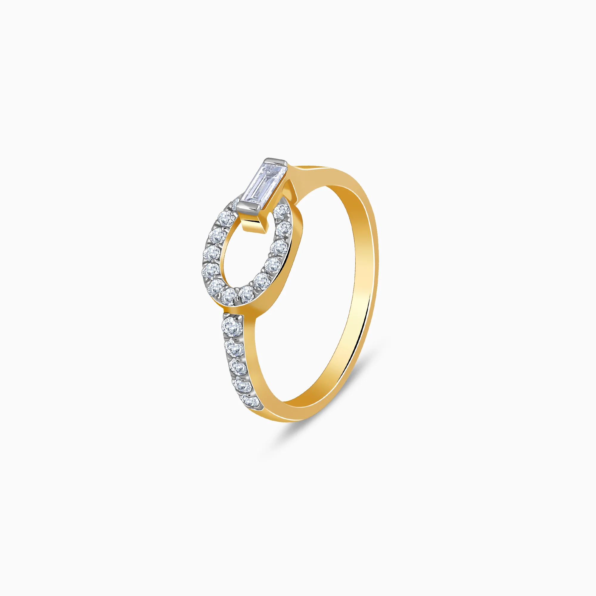 Gold Glamourous Cirque Lab Grown Diamond Ring - Image 4