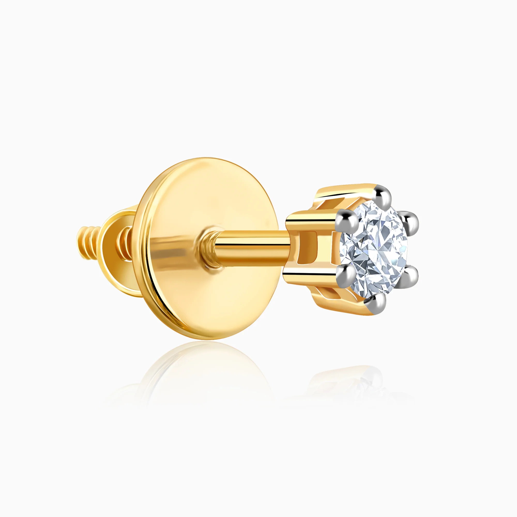Gold Glitterbomb Diamond Studs - Image 4