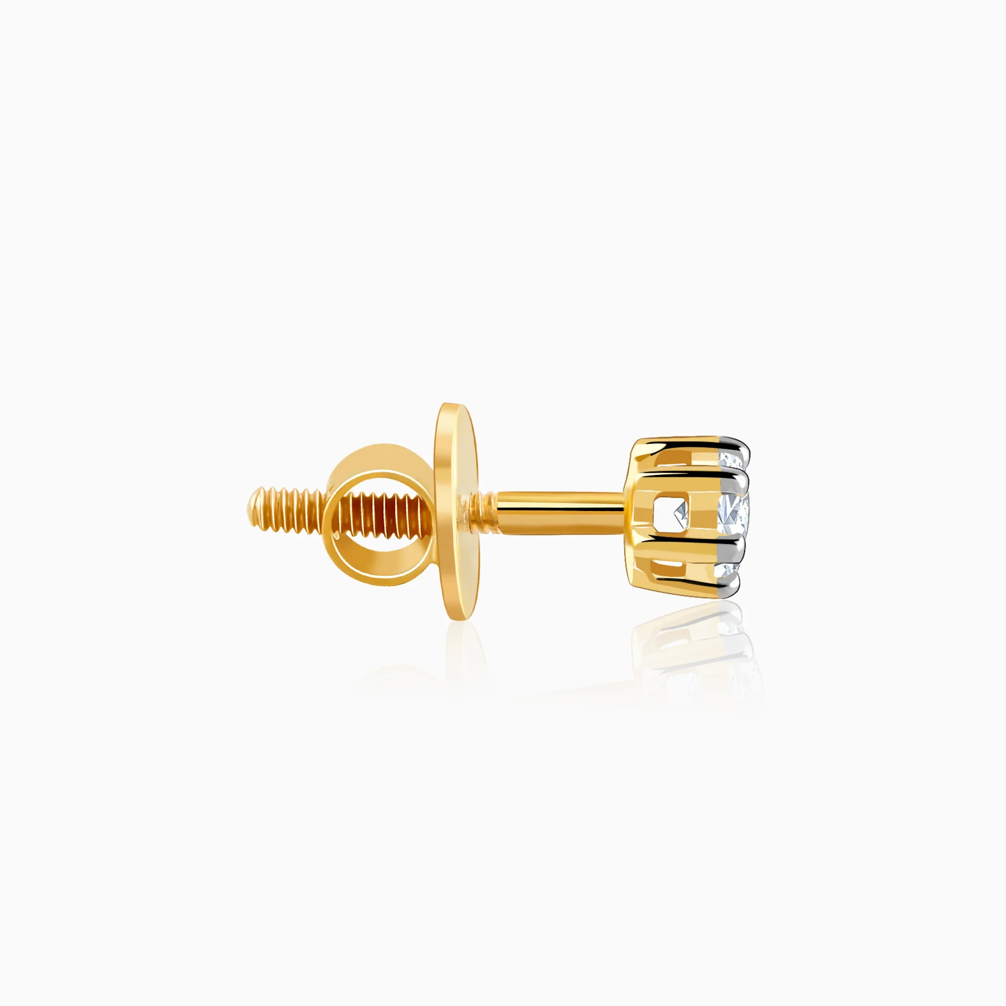 Gold Glitterbomb Diamond Studs - Image 5