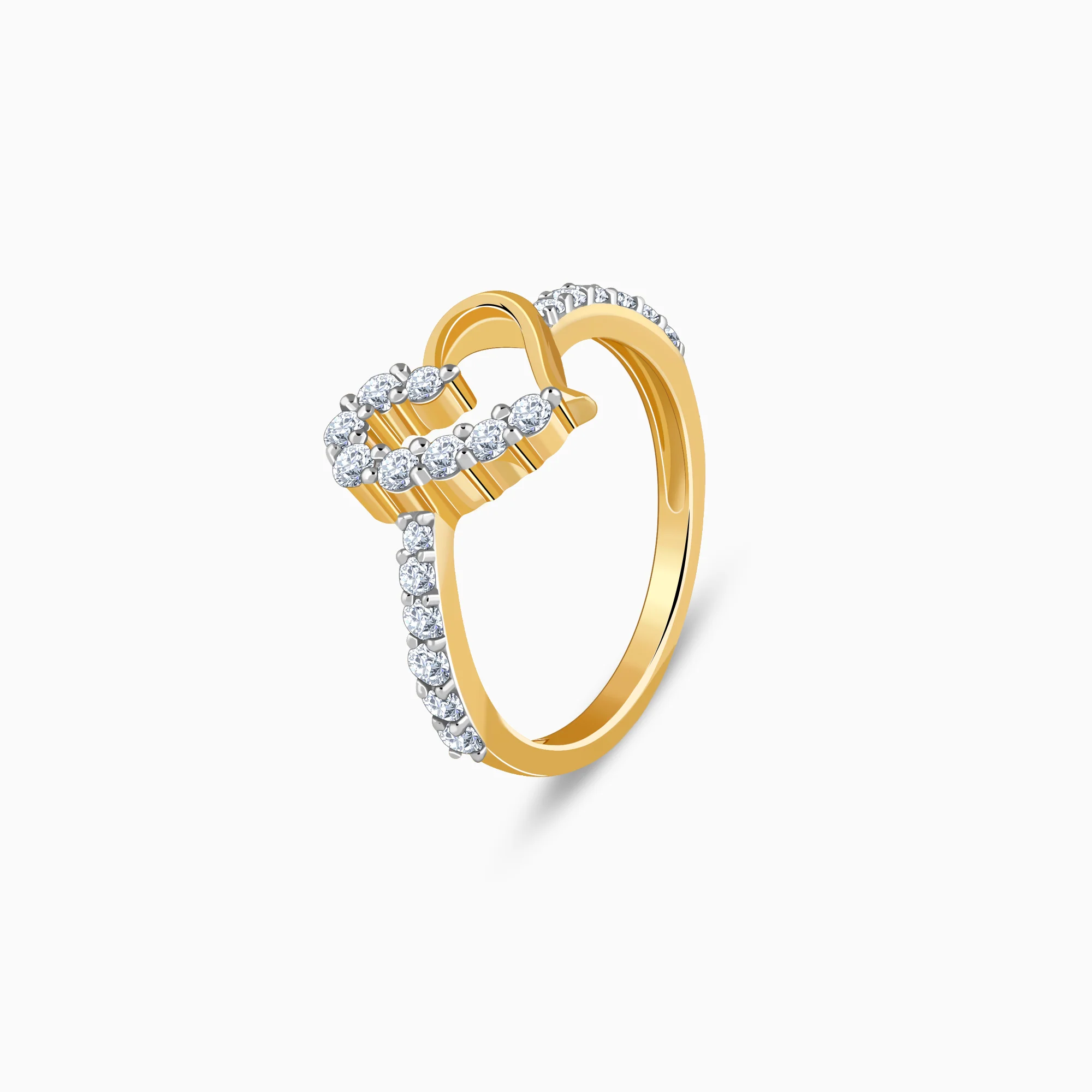 Gold Heartlight Lab Grown Diamond Ring - Image 4