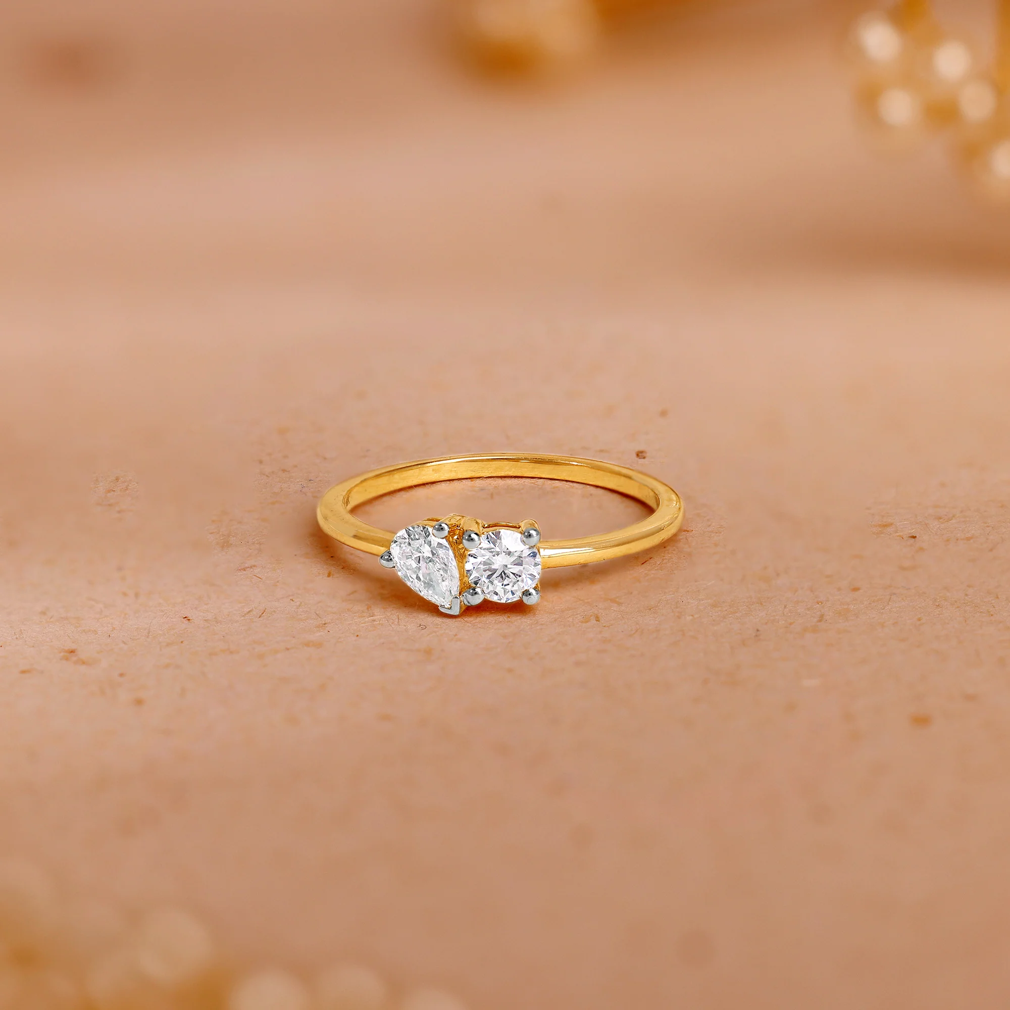 Gold Heartline Lab Grown Diamond Ring - Image 2