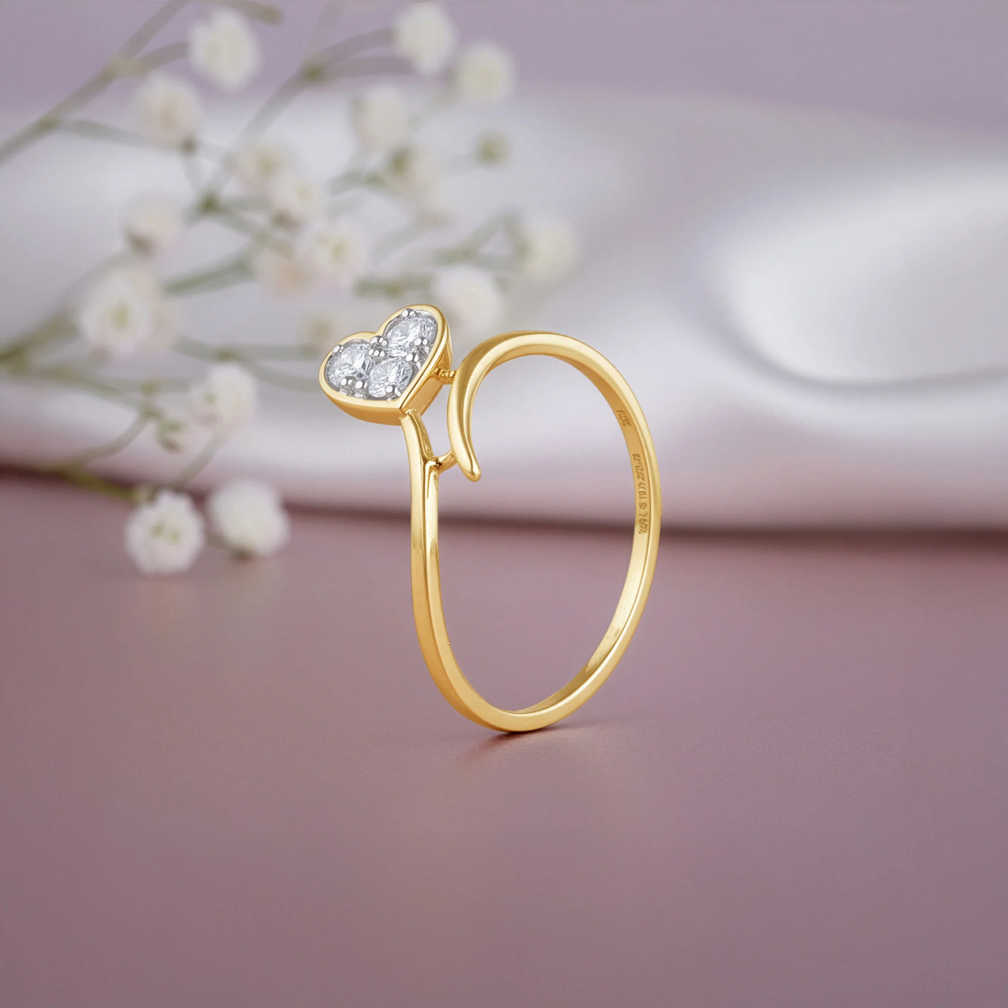 Gold HeartPop Lab Grown Diamond Ring - Image 2