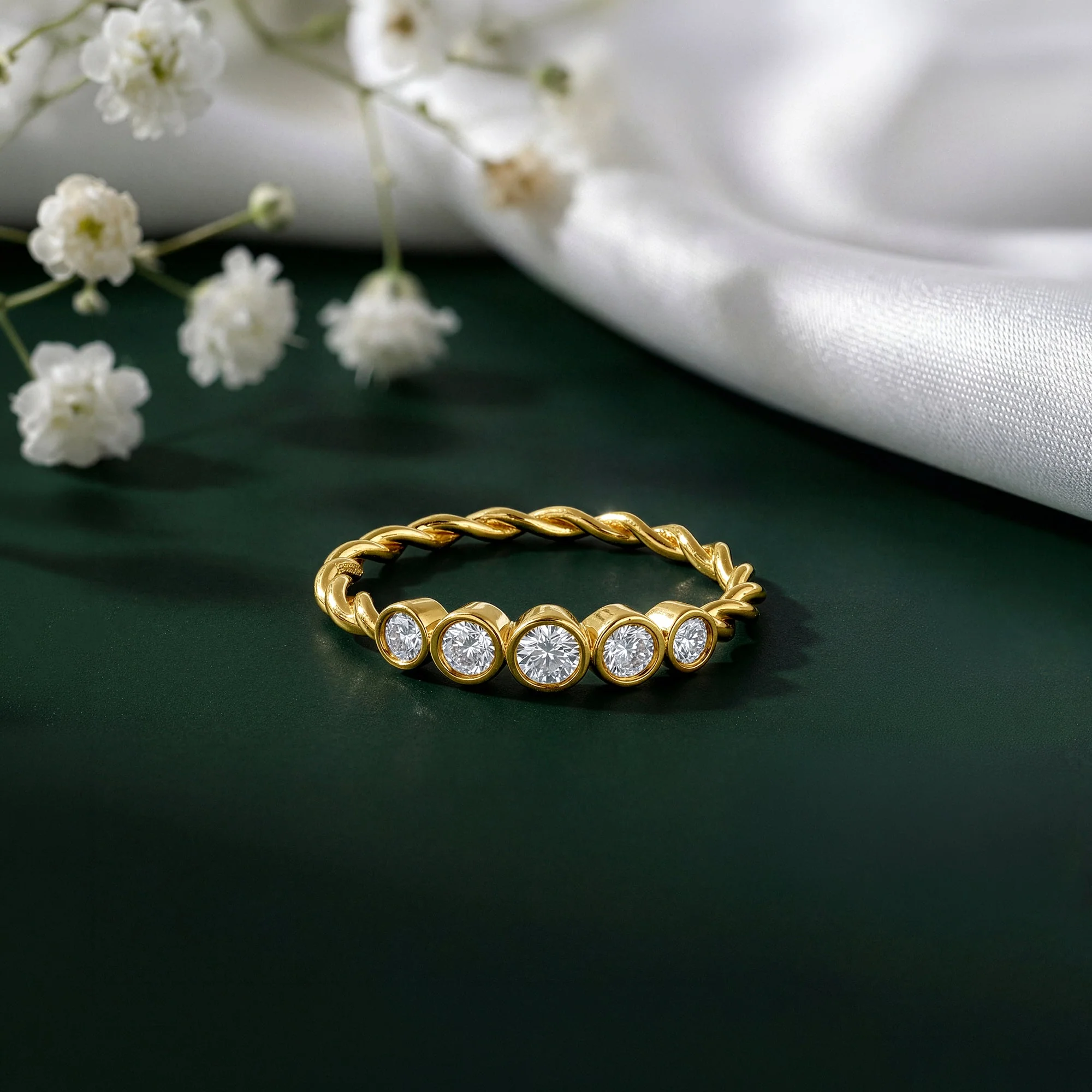 Gold Imber Lab Grown Diamond Ring (Size 12) - Image 2