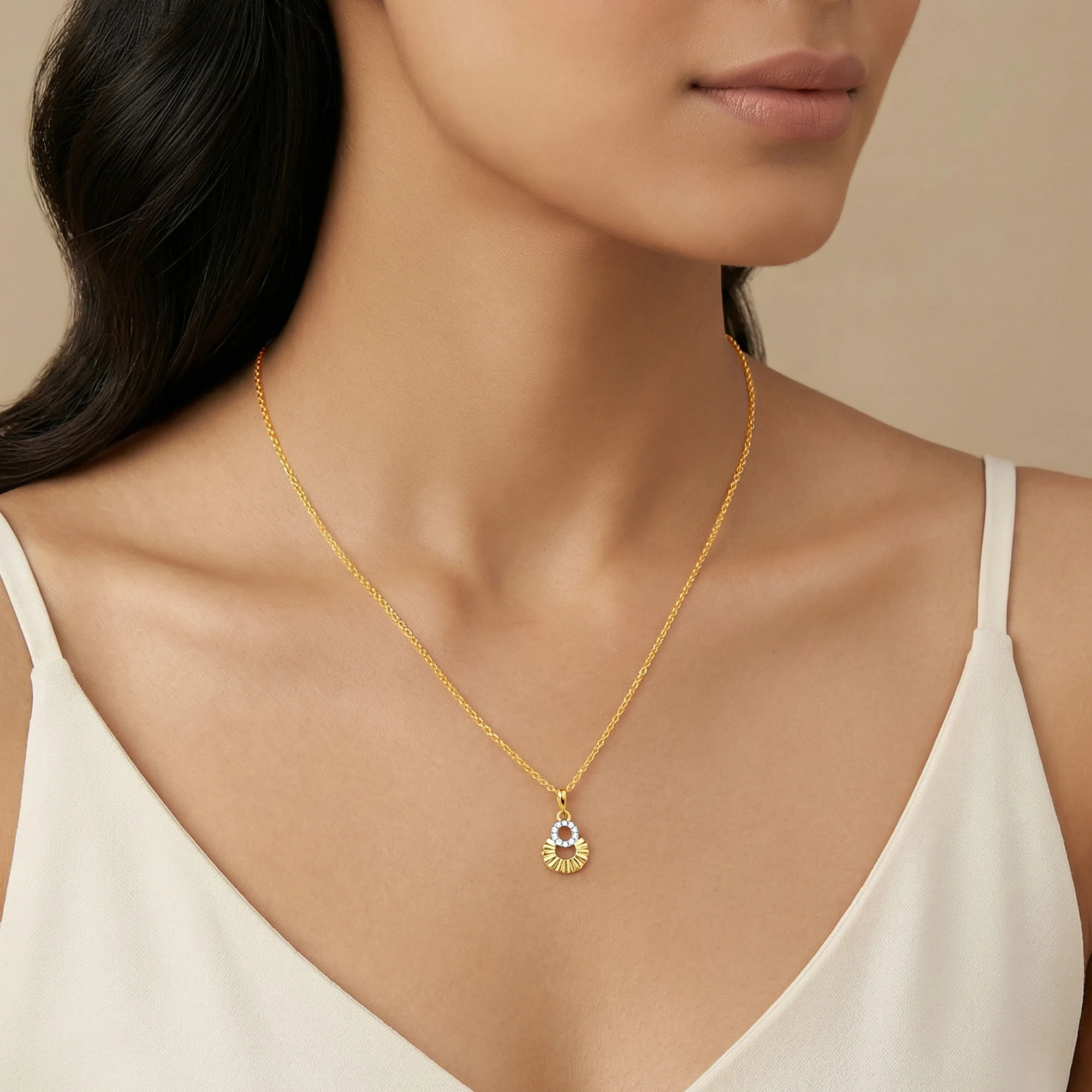 Gold Interstellar Lab Grown Diamond Pendant - Image 3