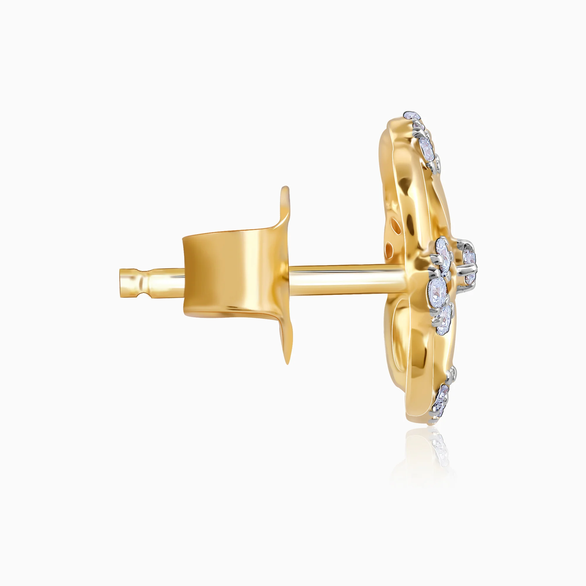 Gold Jivy Lab Grown Diamond Earrings - Image 5