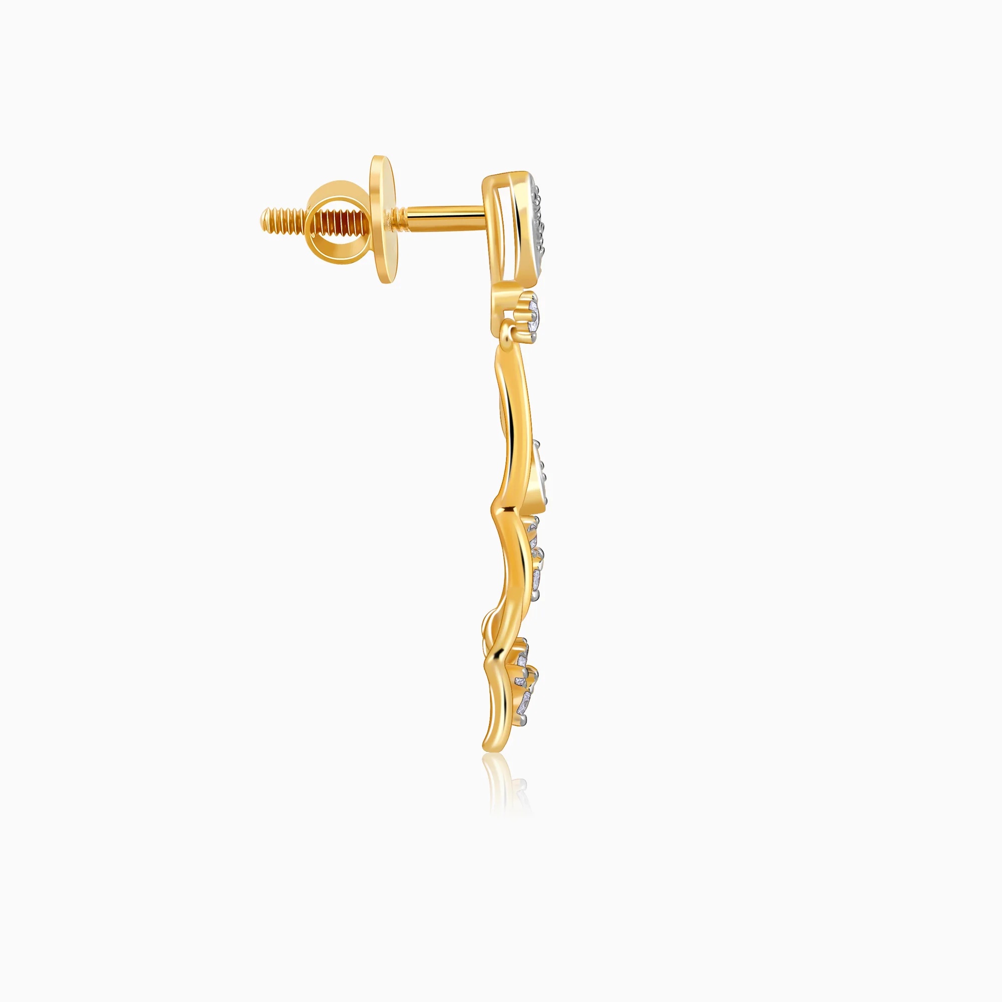 Gold Layered Luxe Lab Grown Diamond Earrings - Image 5
