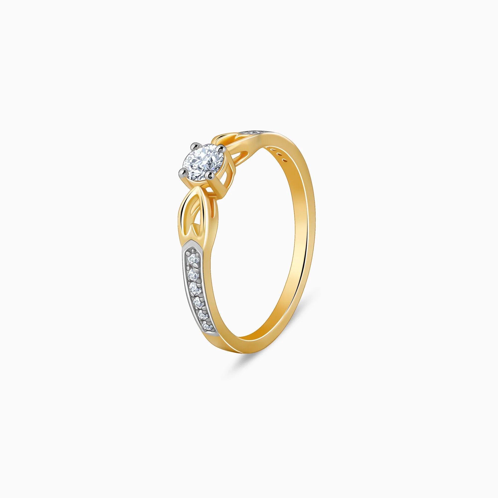 Gold Leafora Diamond Ring - Image 4