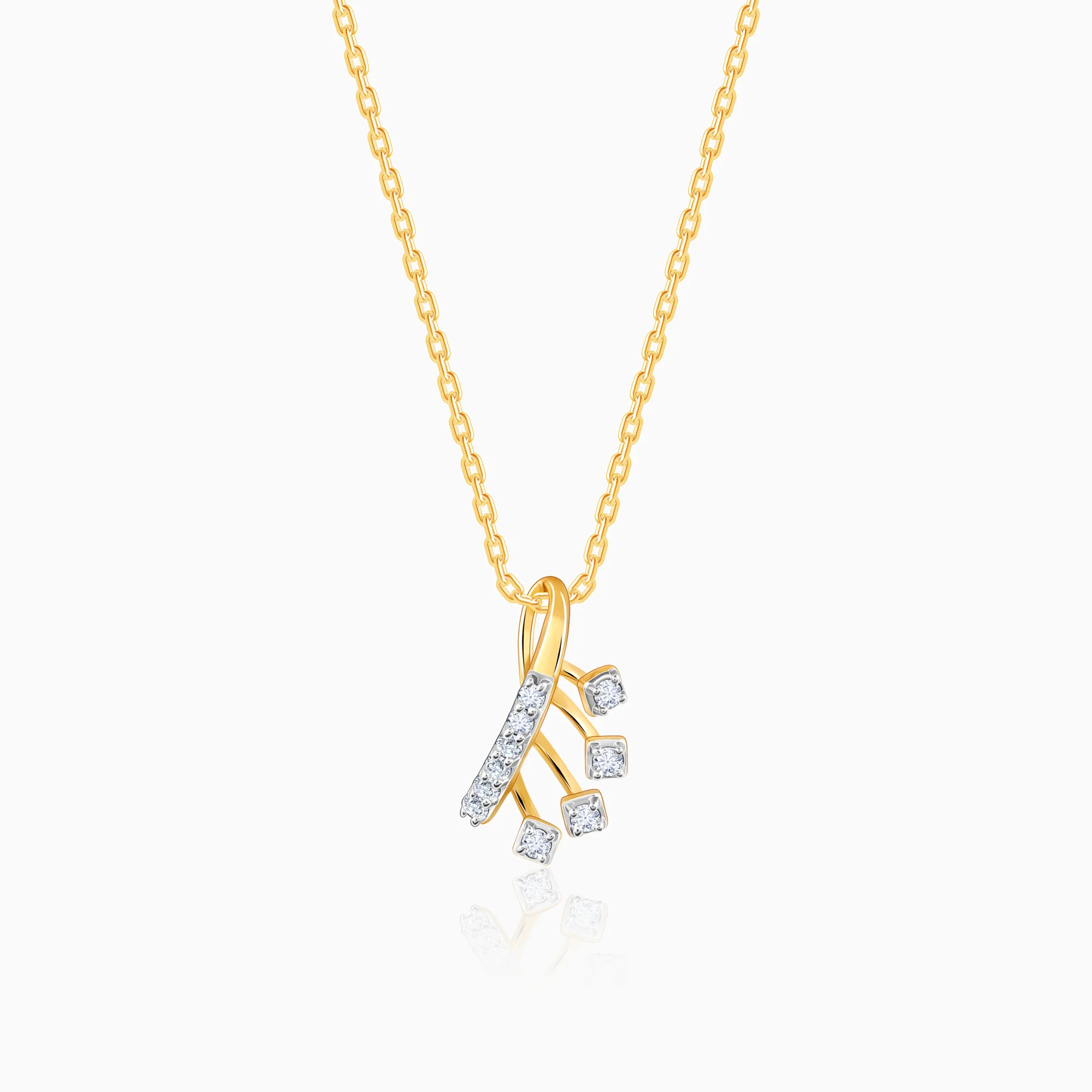 Gold Loop Diamond Pendant
