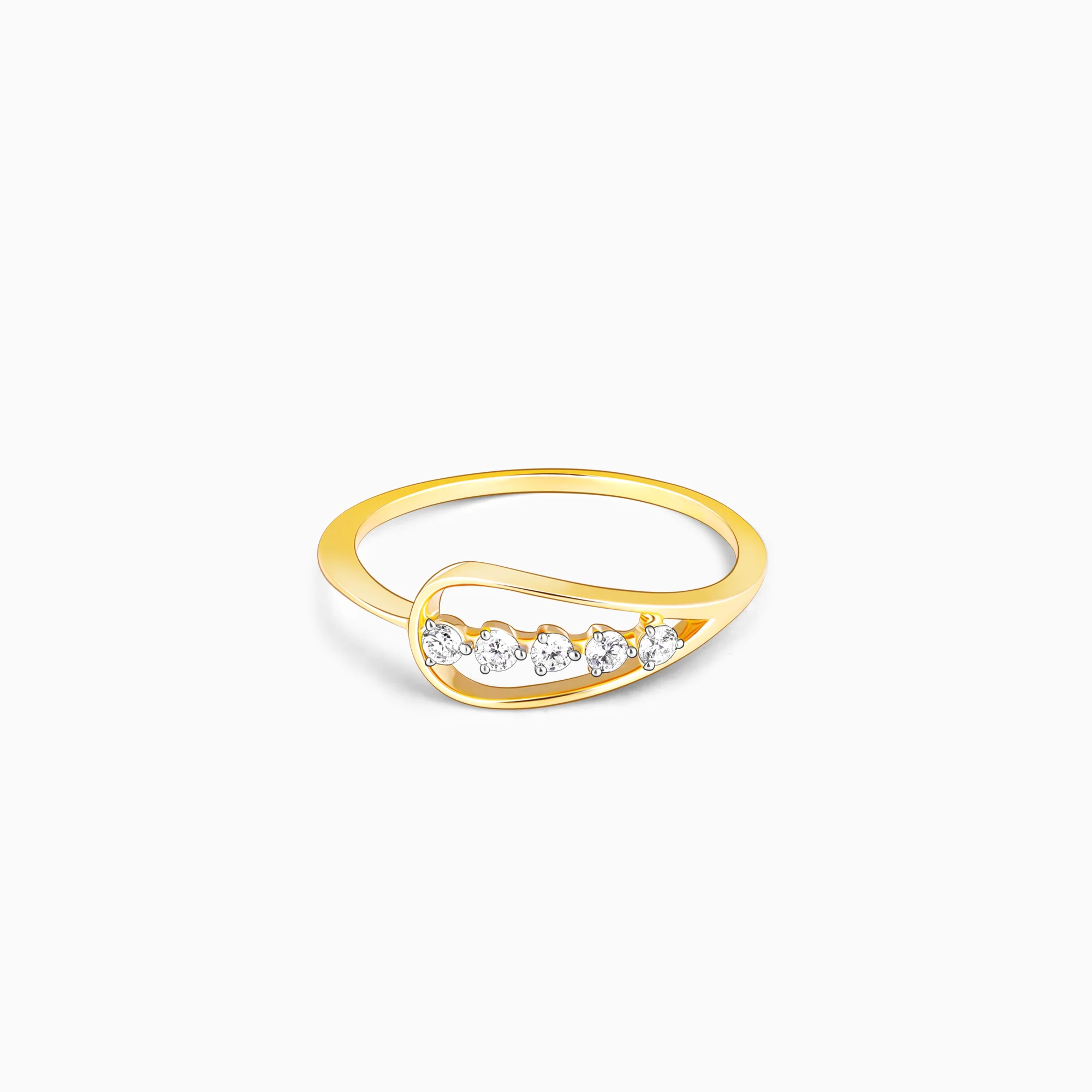 Gold Love for Sparkles Lab Grown Diamond Ring (Size 13)